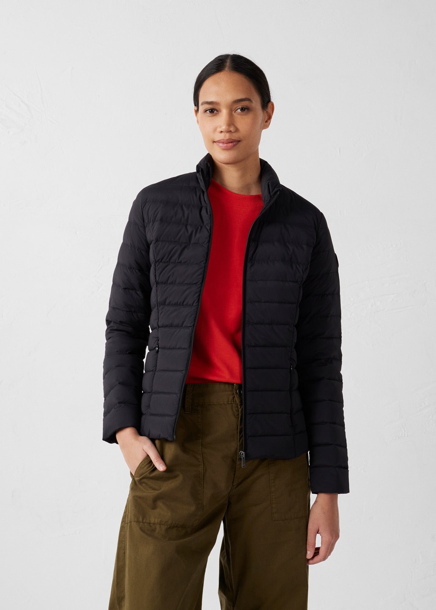 Lightweight stretch down jacket Maia JOTT Black