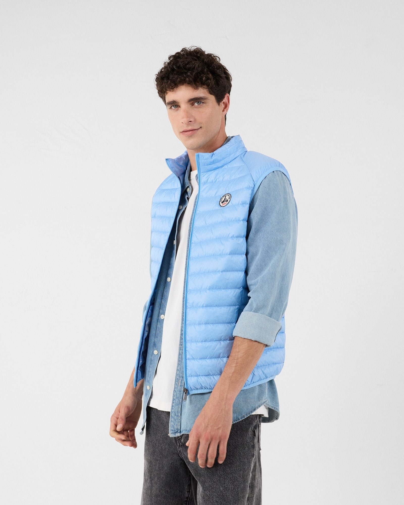Sleeveless puffer jacket Tom JOTT Blue
