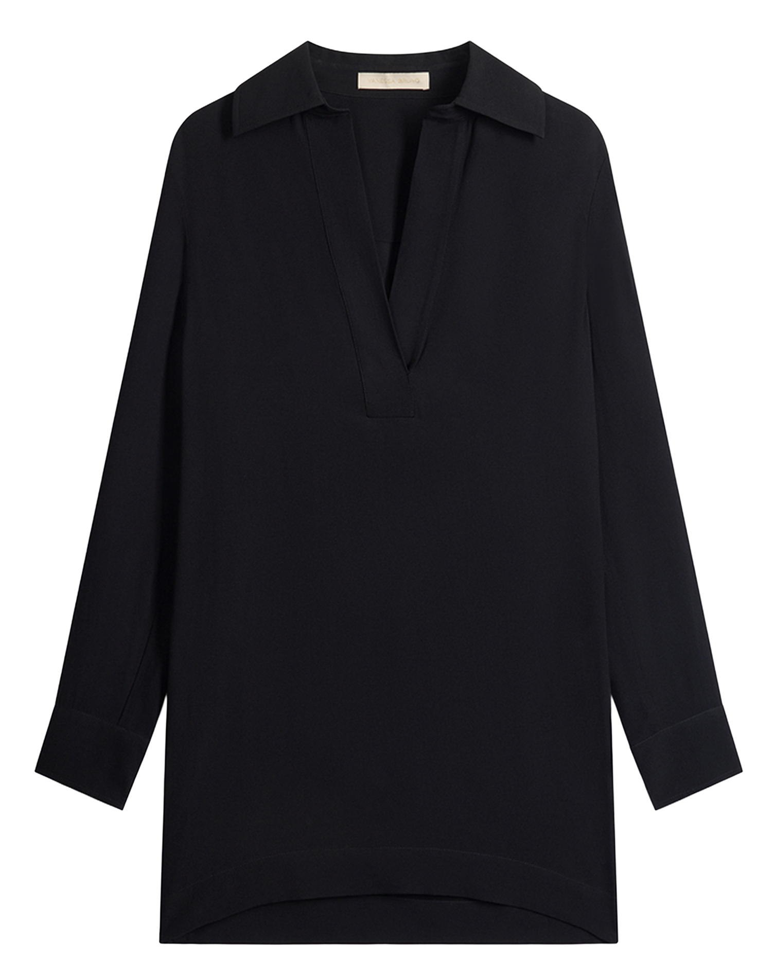 <em>Korte rechte jurk met effen overhemd</em> VANESSA BRUNO Zwart