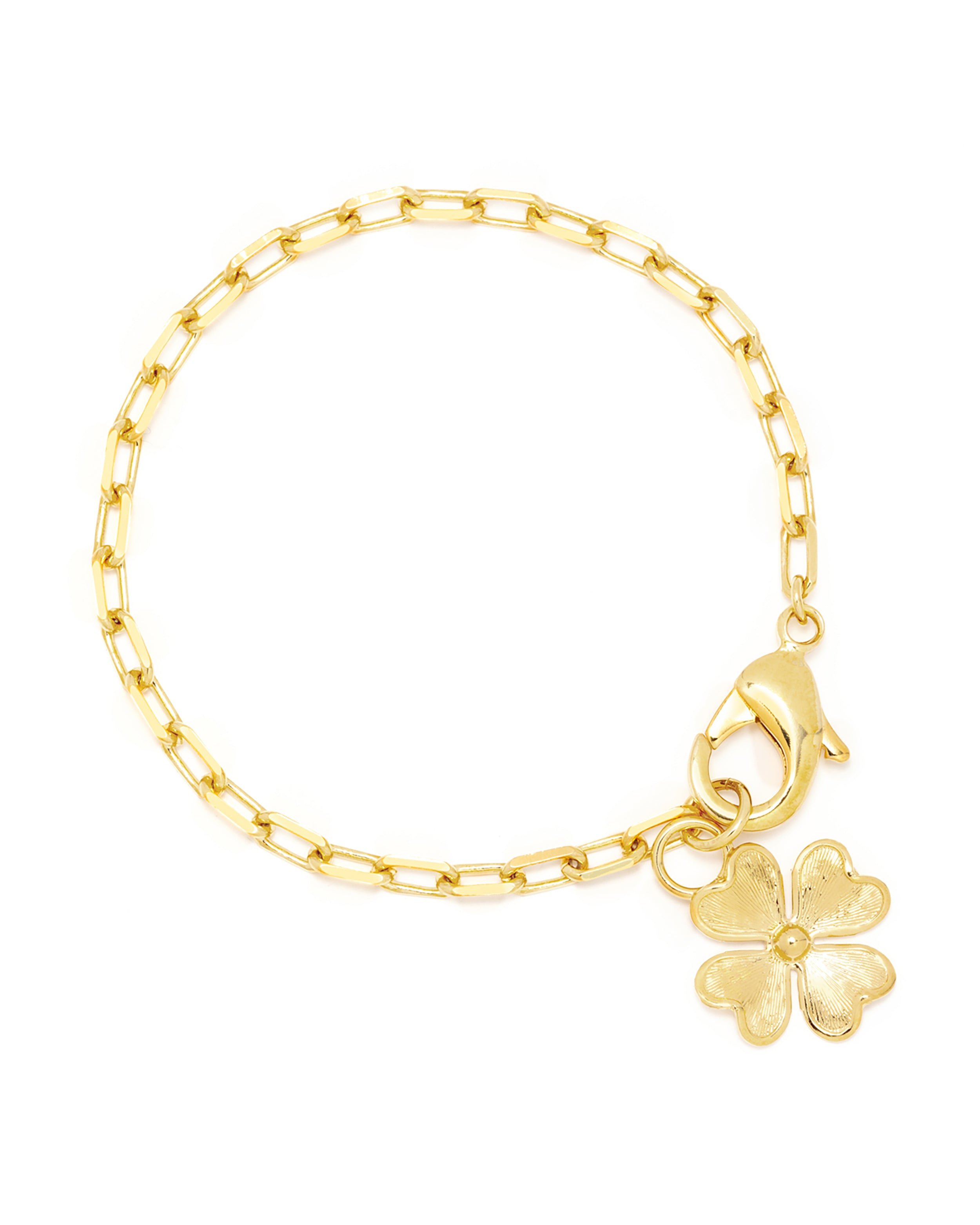 Maxi gold-plated clover bracelet MONSIEUR SIMONE