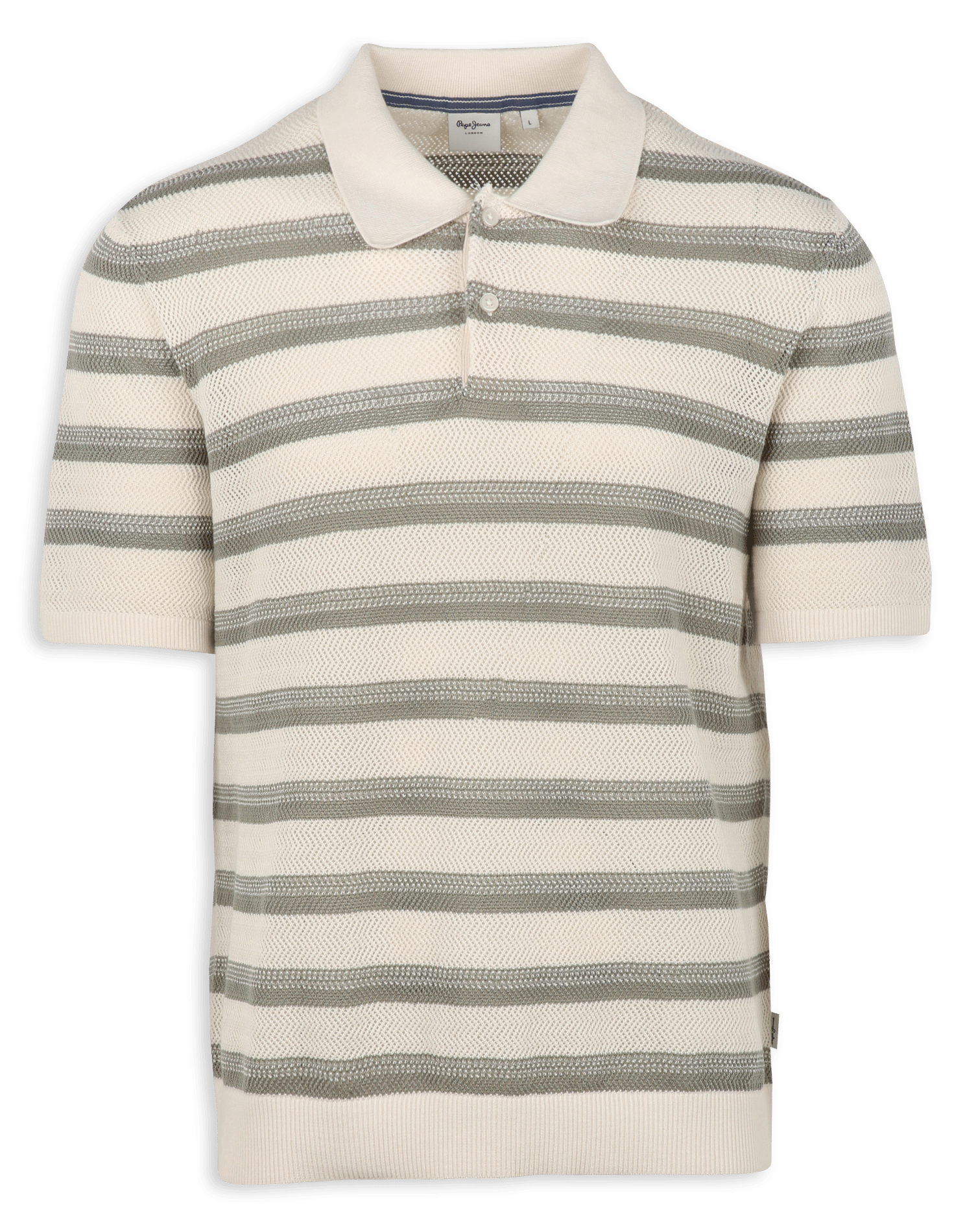 Blouse met klassieke kraag en print PEPE JEANS Groen