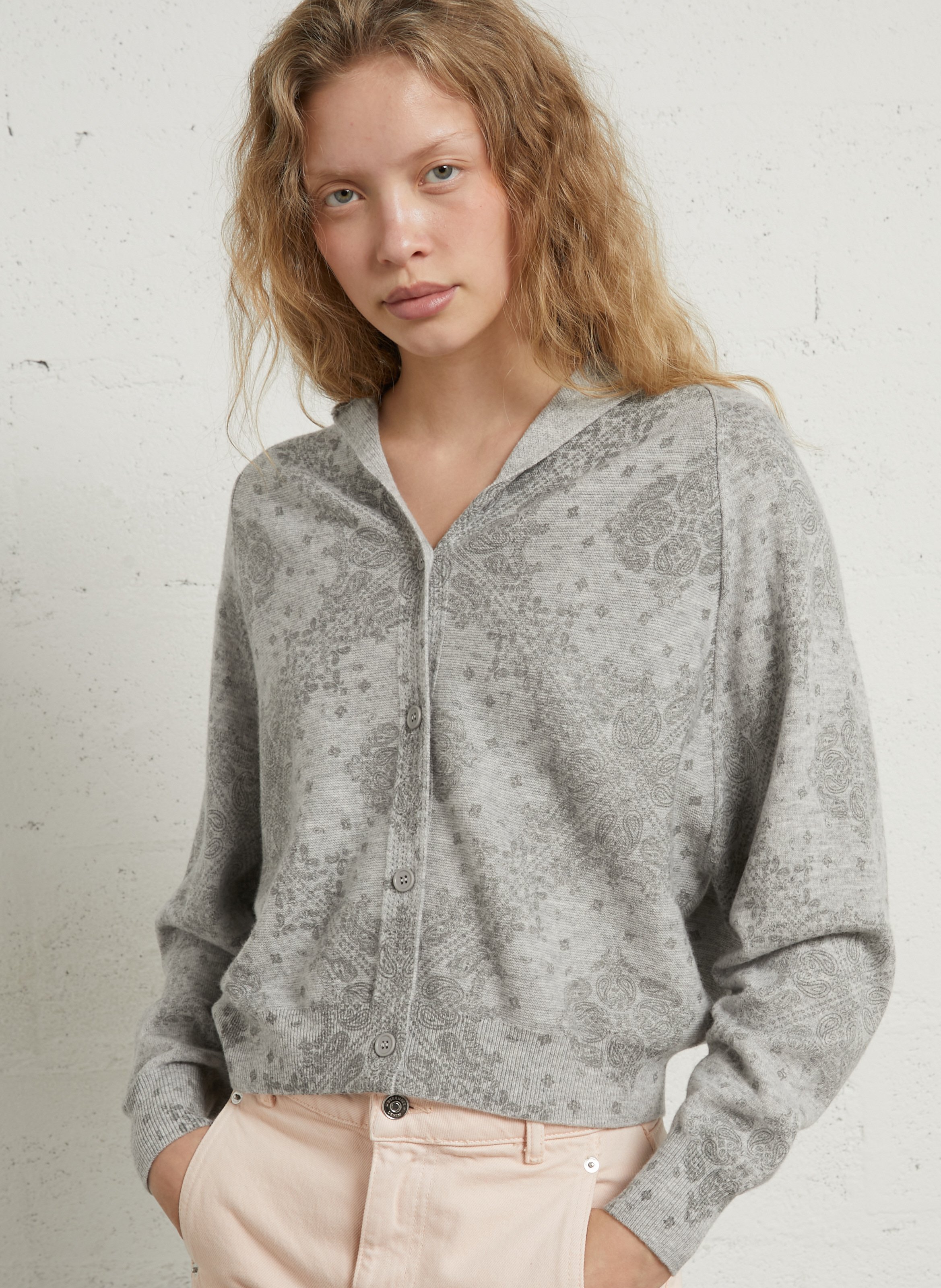 Svenland V-neck wool cardigan BERENICE