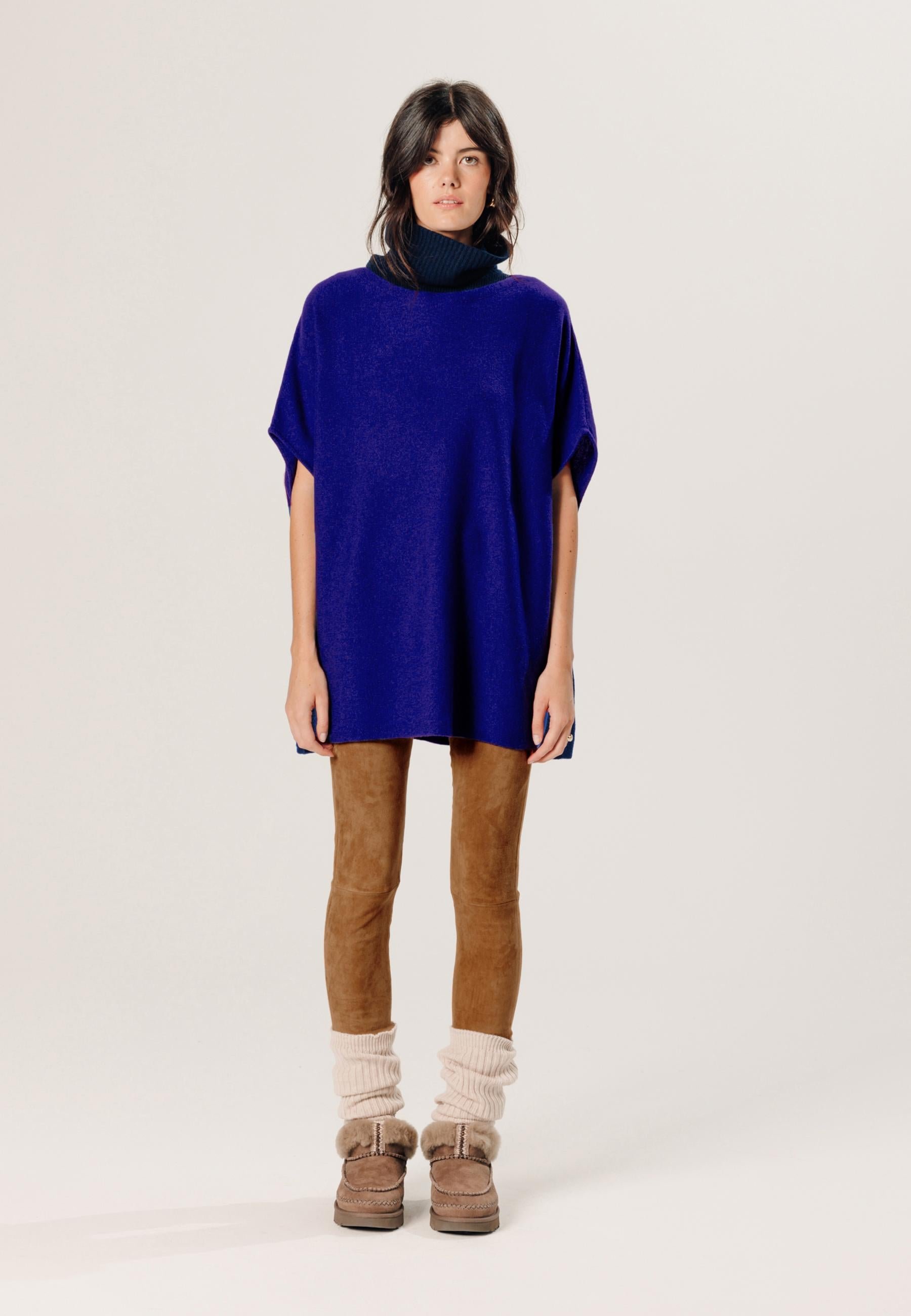 Cashmere poncho RODIER Blue