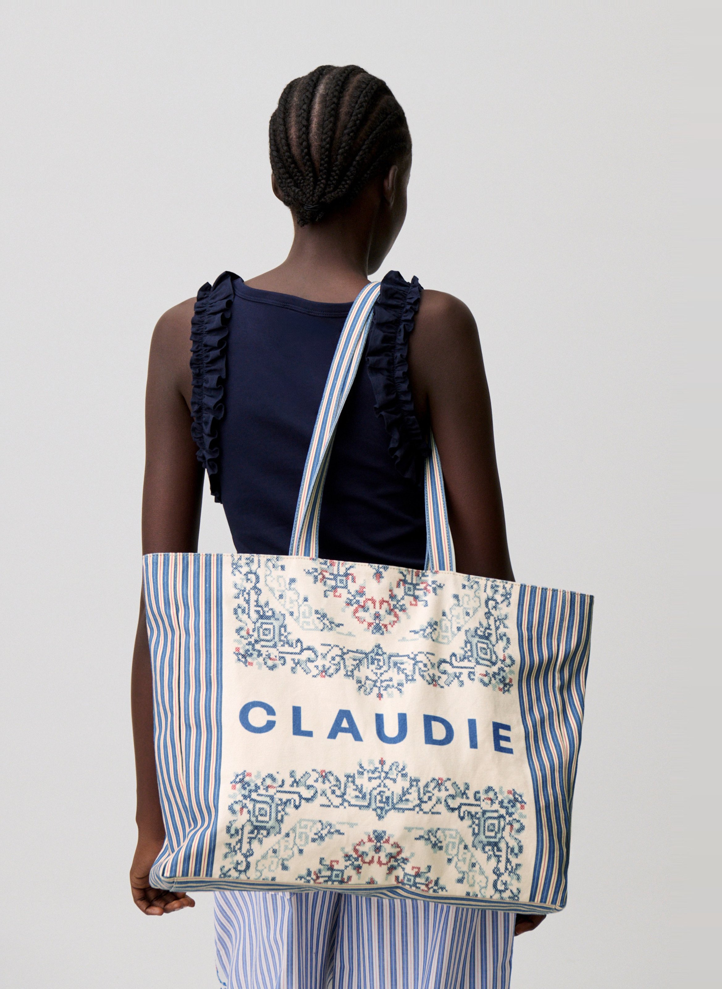 Printed cotton tote bag CLAUDIE PIERLOT Multicolored