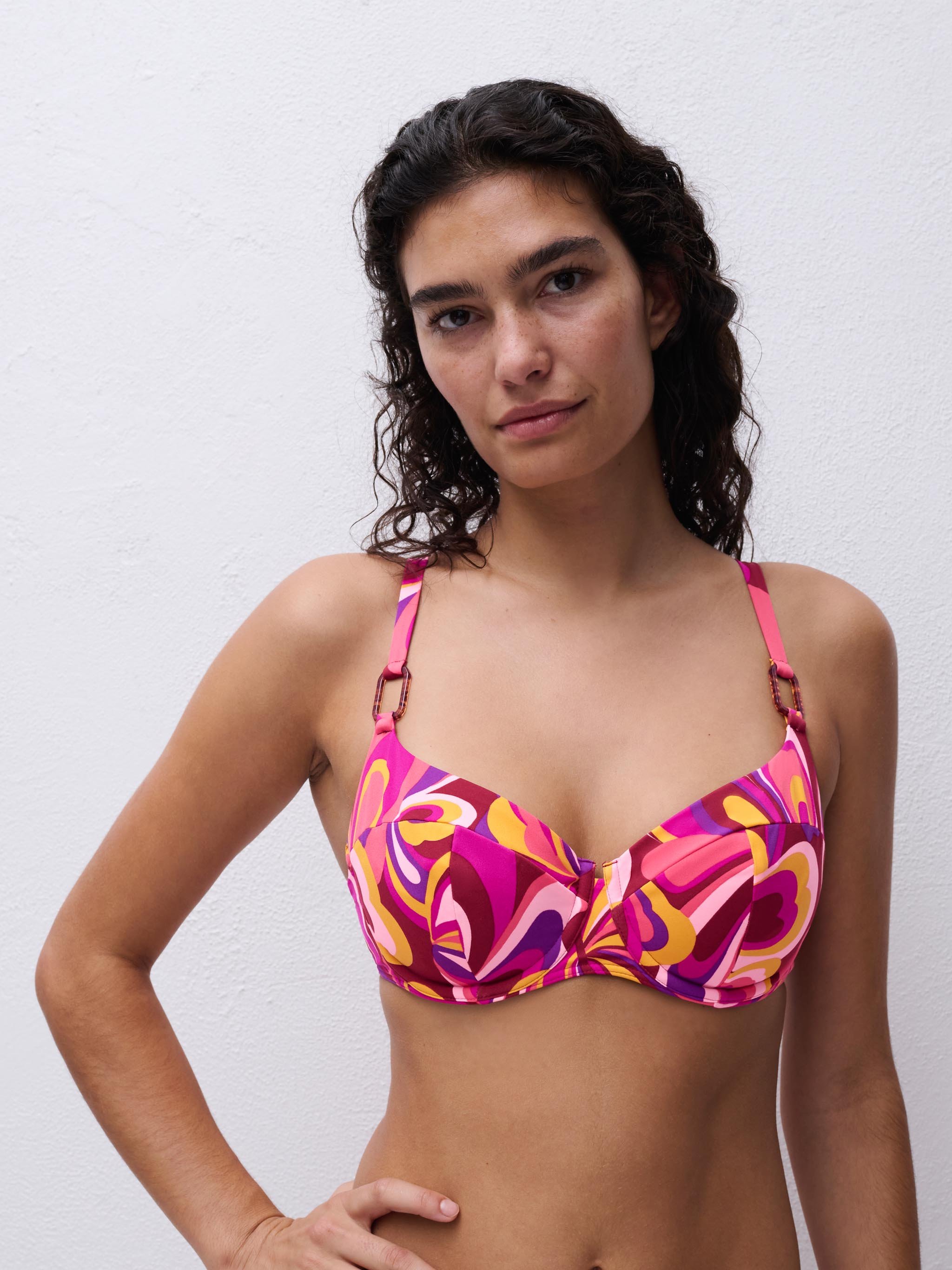 Underwired balconette bikini top CHANTELLE