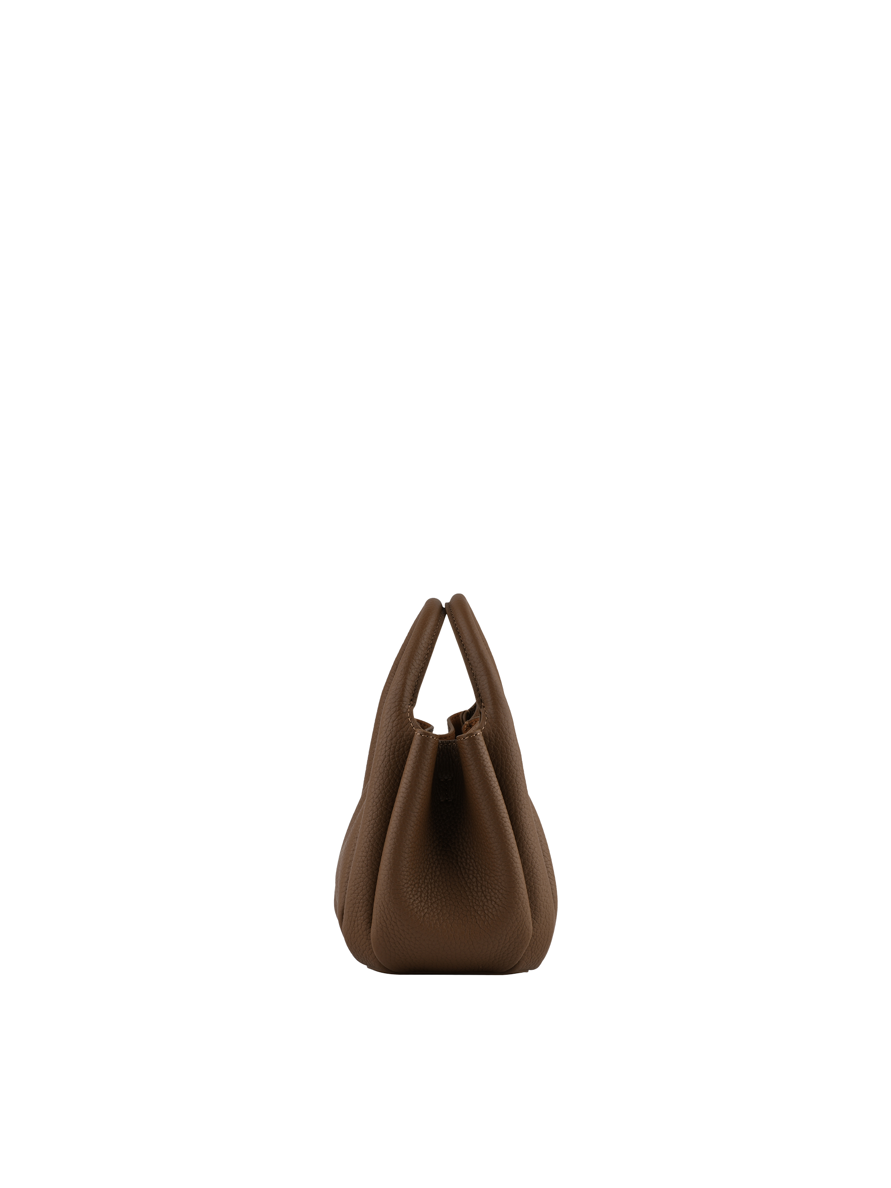 Calfskin leather handbag POURCHET Beige