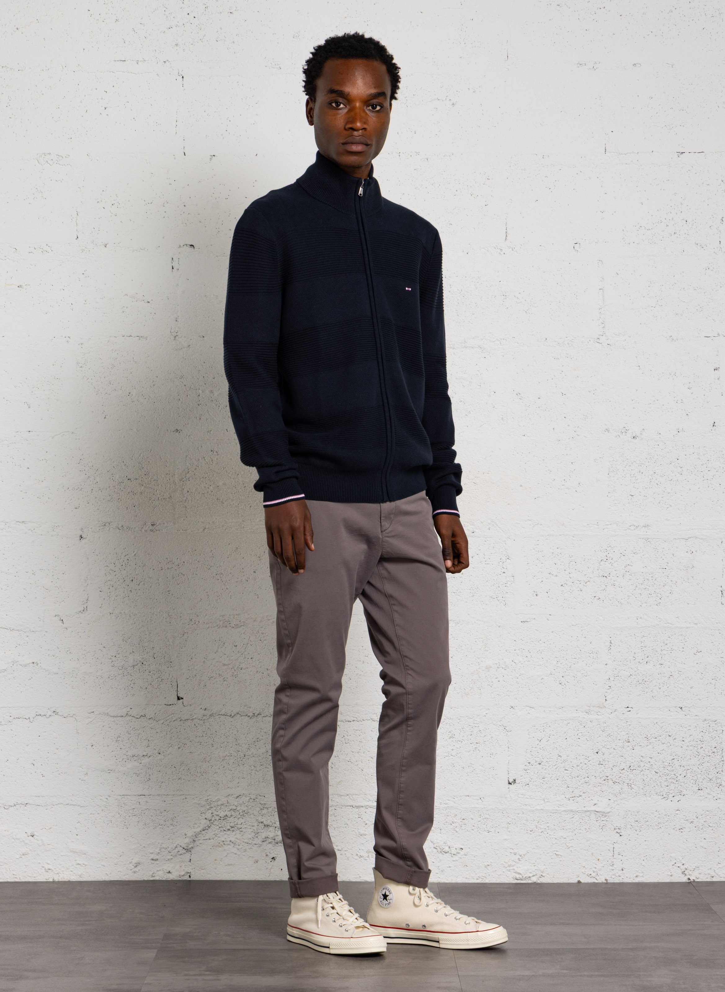 Pantalon chino slim uni  IKKS Gris