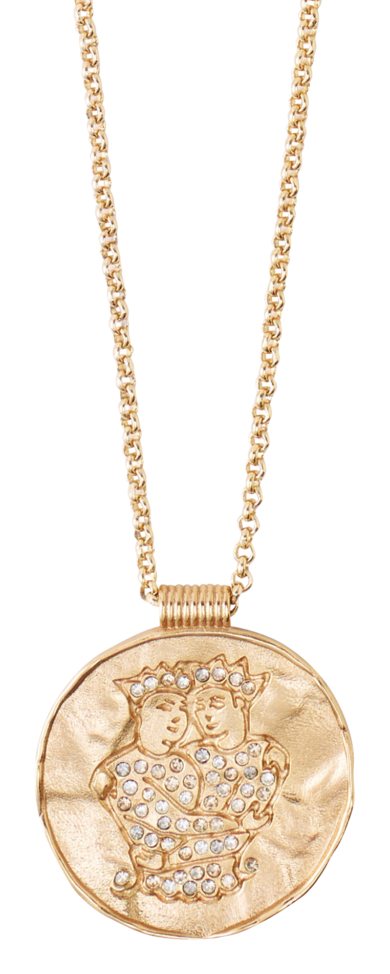 Halssnoer met medaillon met sterrenbeeld MAJE Goudkleurig
