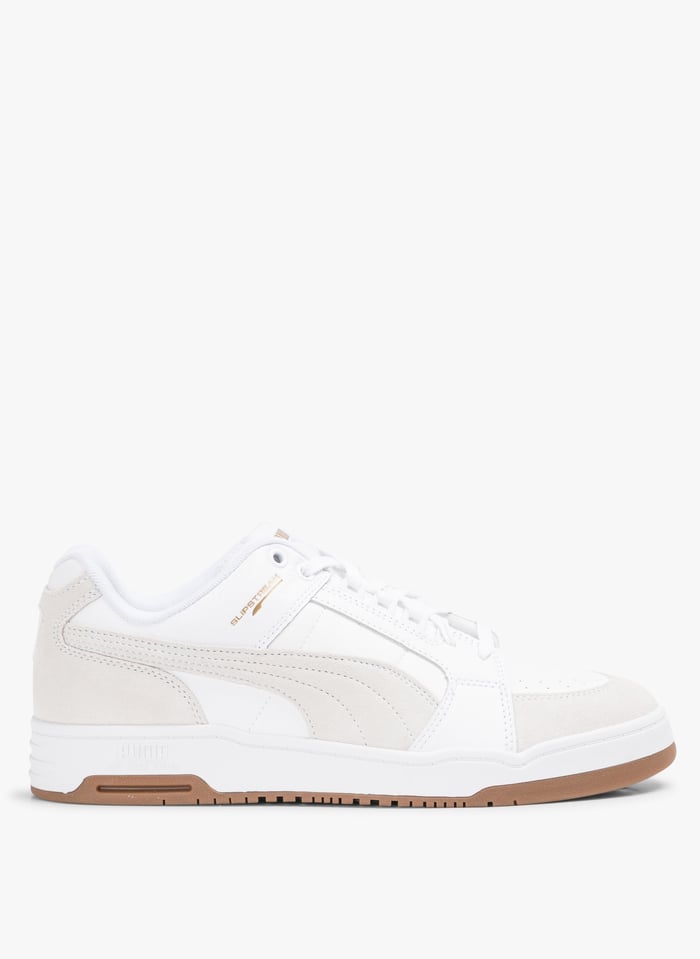 White Leather low top sneakers