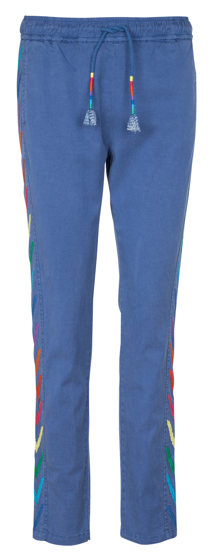 Pantalon droit avec broderies  SACK S Jean Délavé