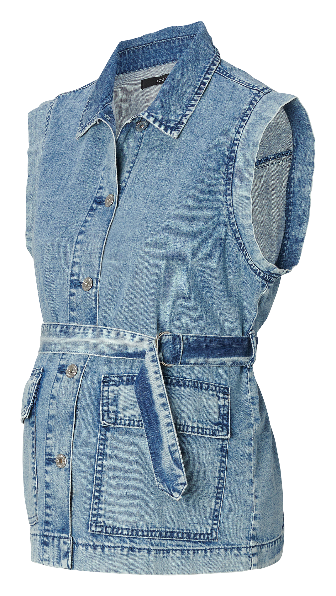 Denim maternity jacket Faded jeans
