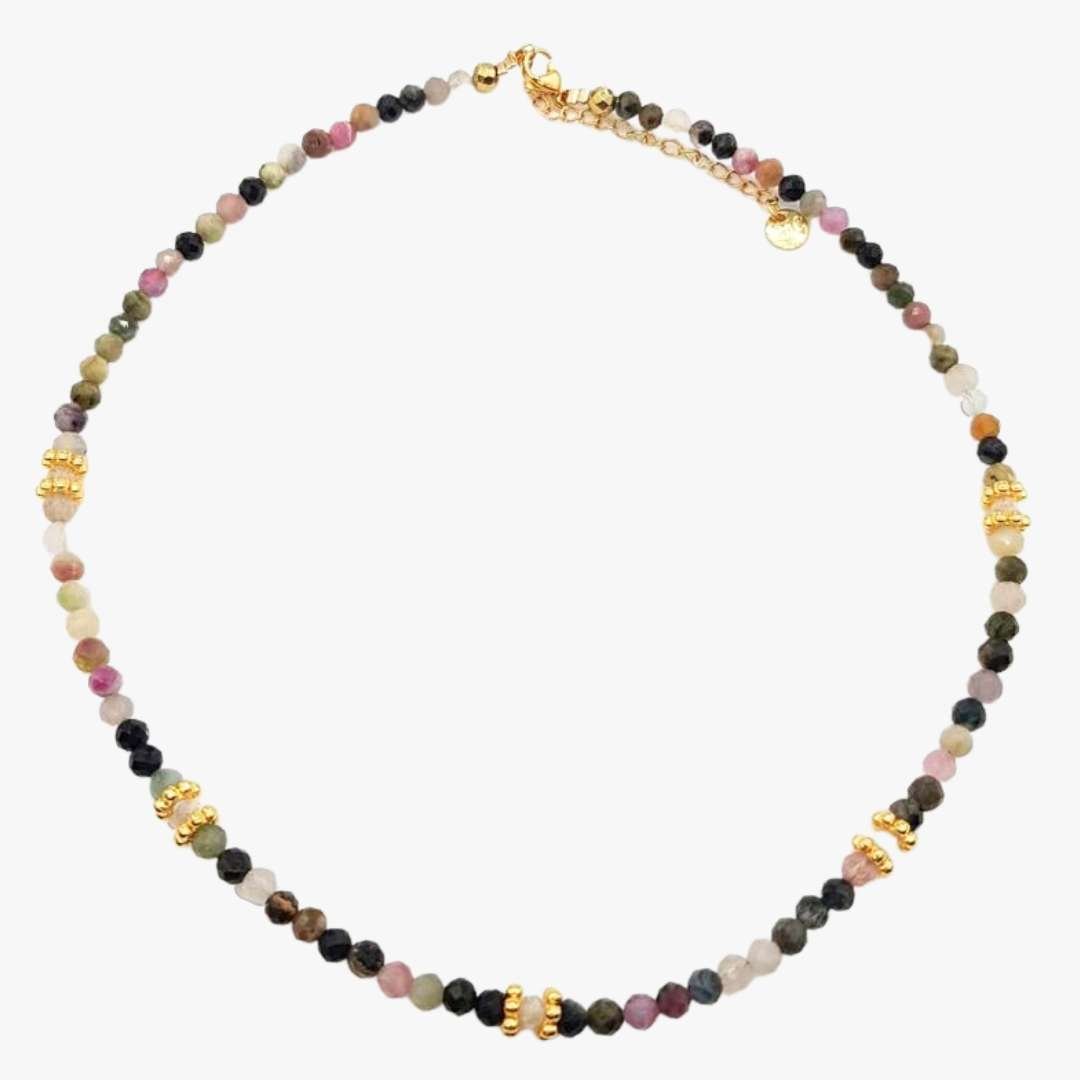 Tourmaline necklace GINANDGER Blue