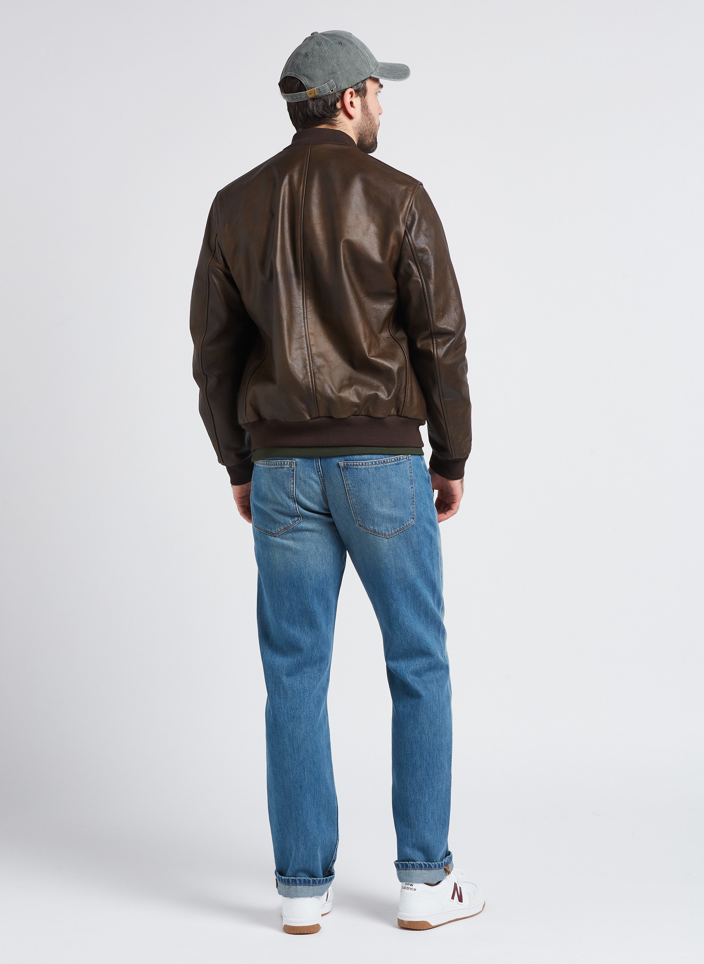 Sweat droit col rond en coton bio FARAH Vert