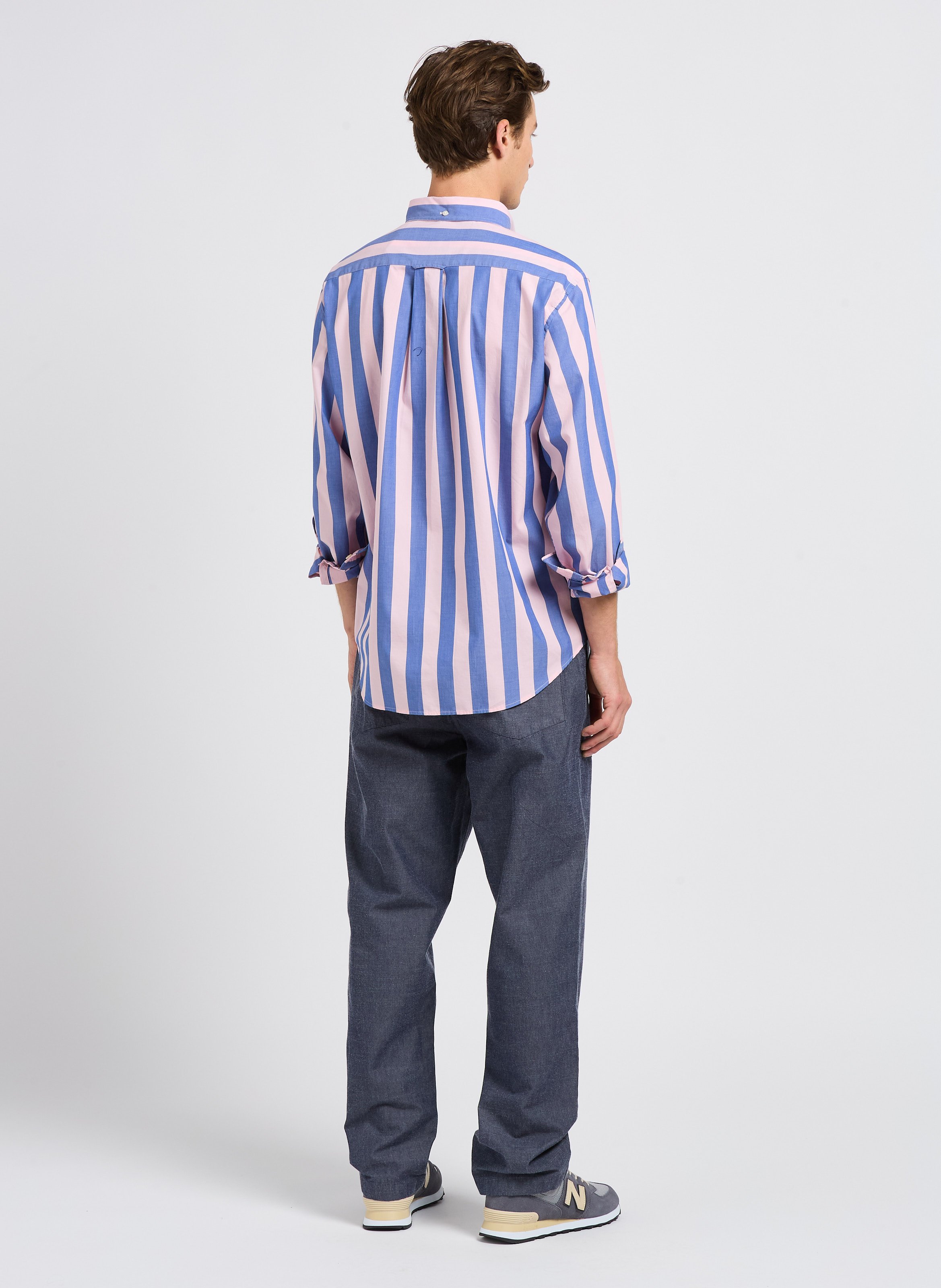 Pantalon droit en coton bio KNOWLEDGE COTTON APPAREL Bleu