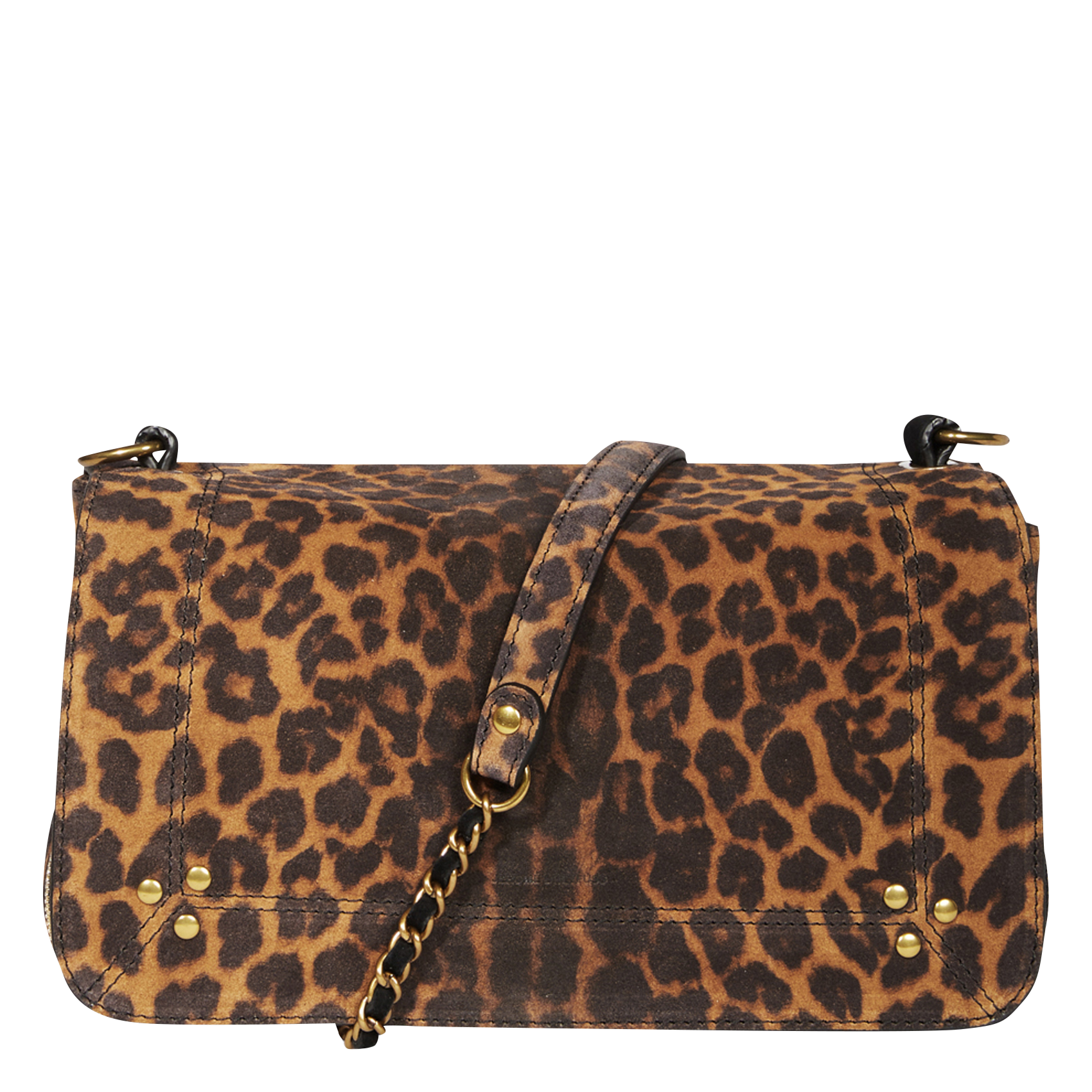 Umhängetasche aus Veloursleder Braun