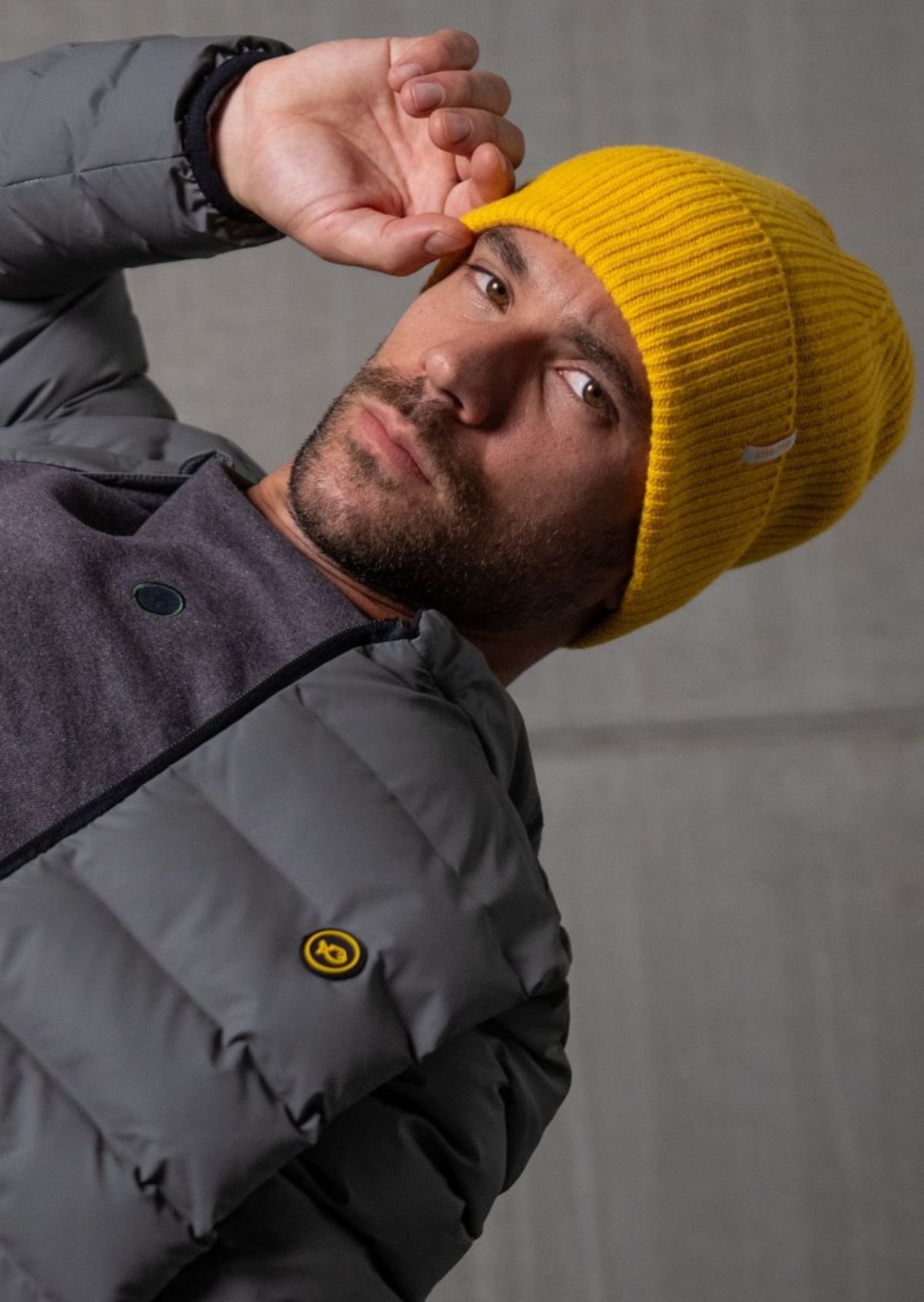 Lamb's wool beanie BILLYBELT Yellow