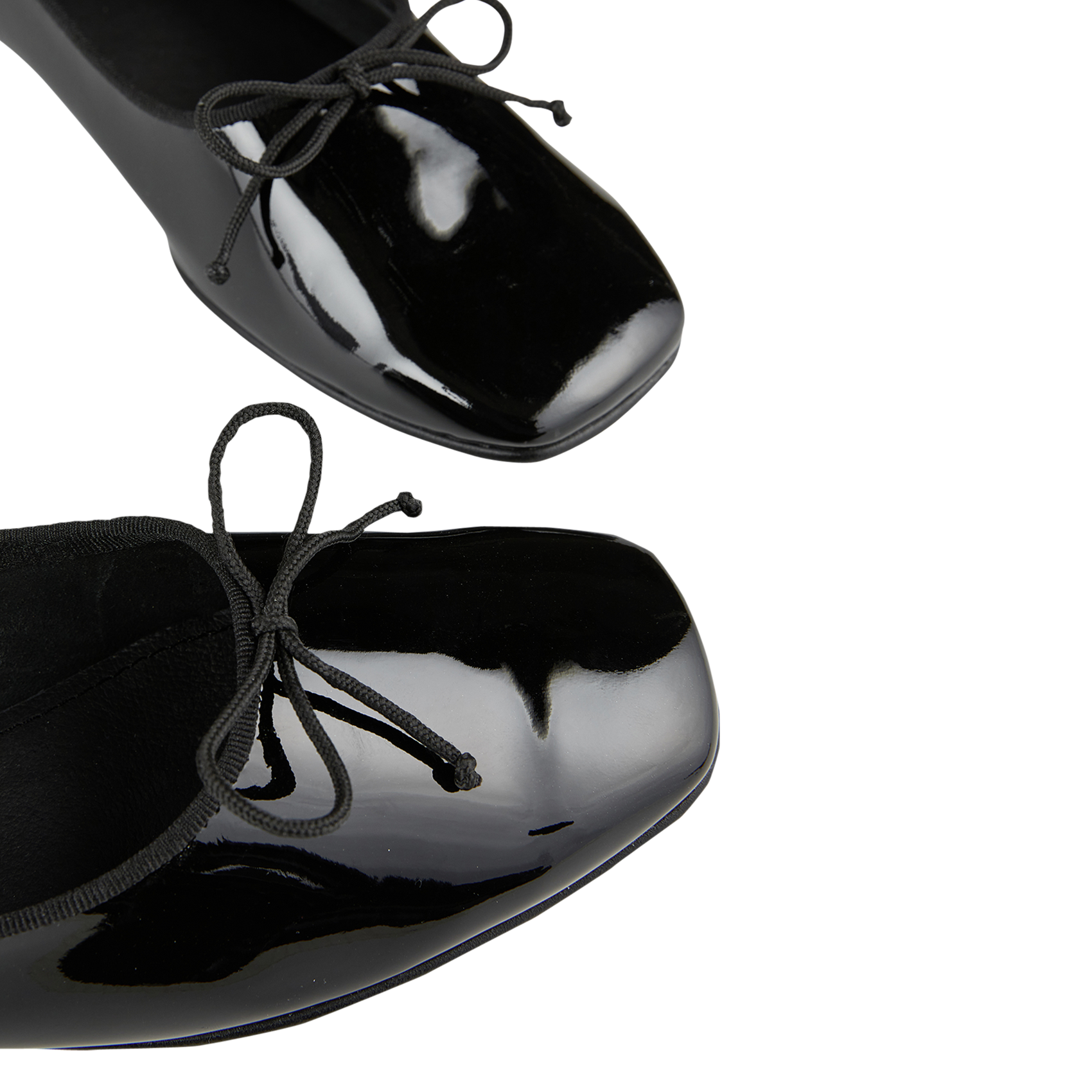 Jane patent leather ballet pumps COSMOPARIS Black