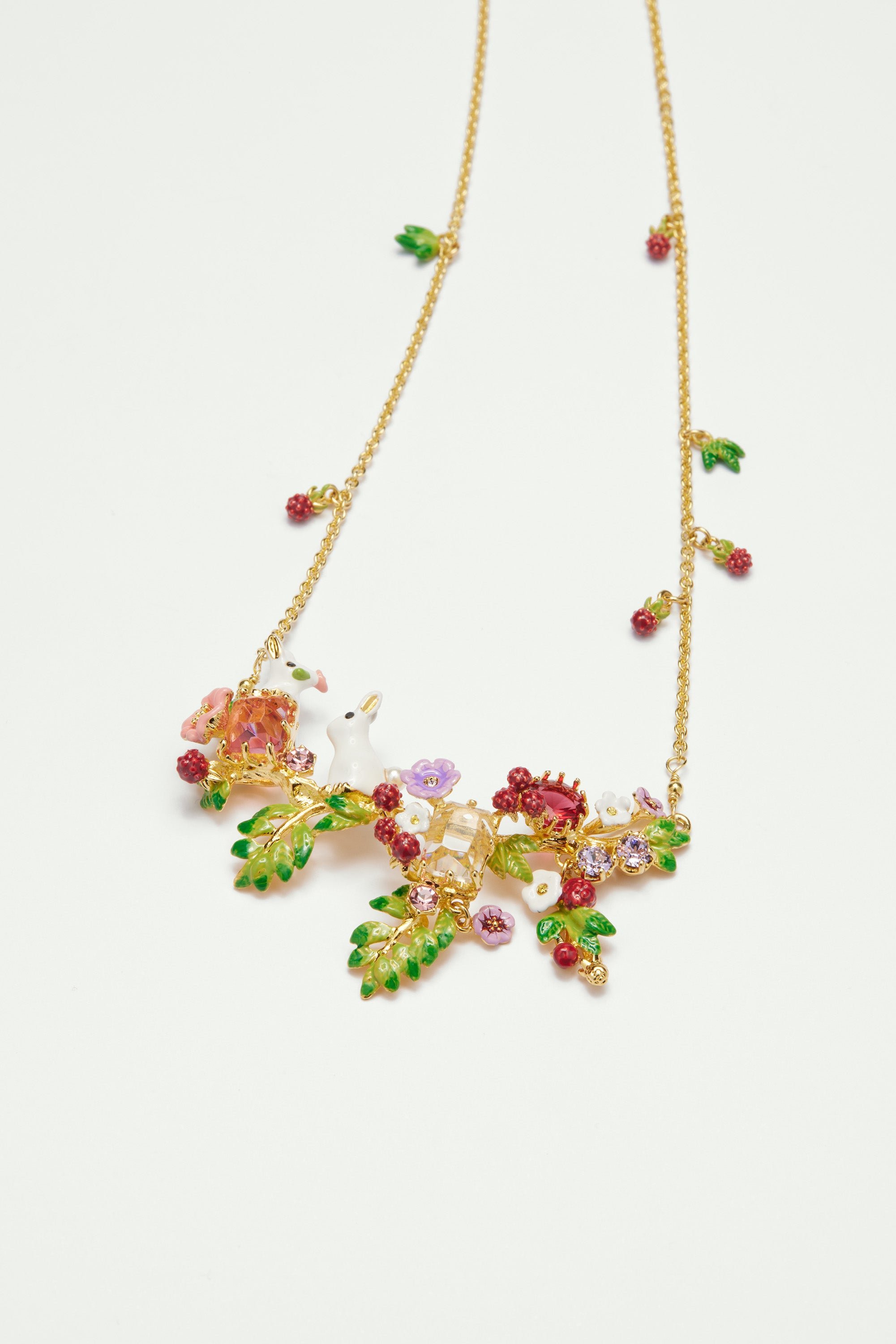 Rabbit Enchanted Encounters bib necklace LES NEREIDES Multicolored