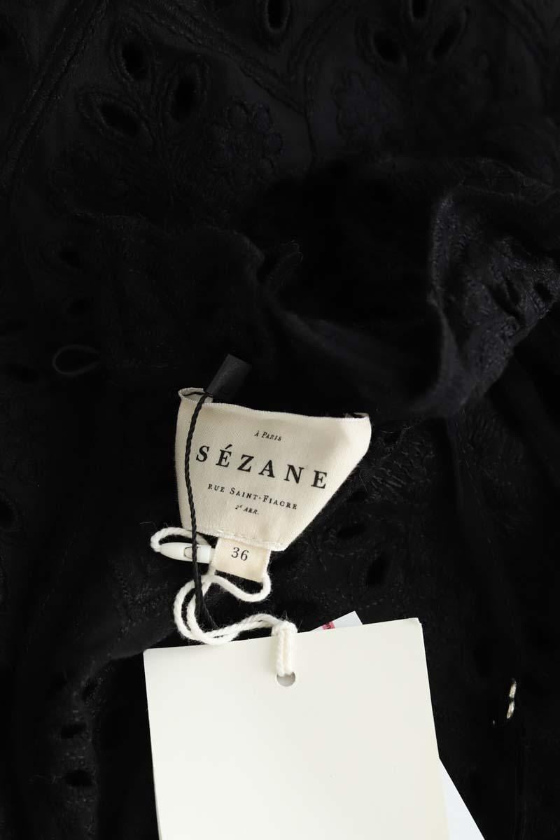Cotton dress SEZANE - Seconde main Black