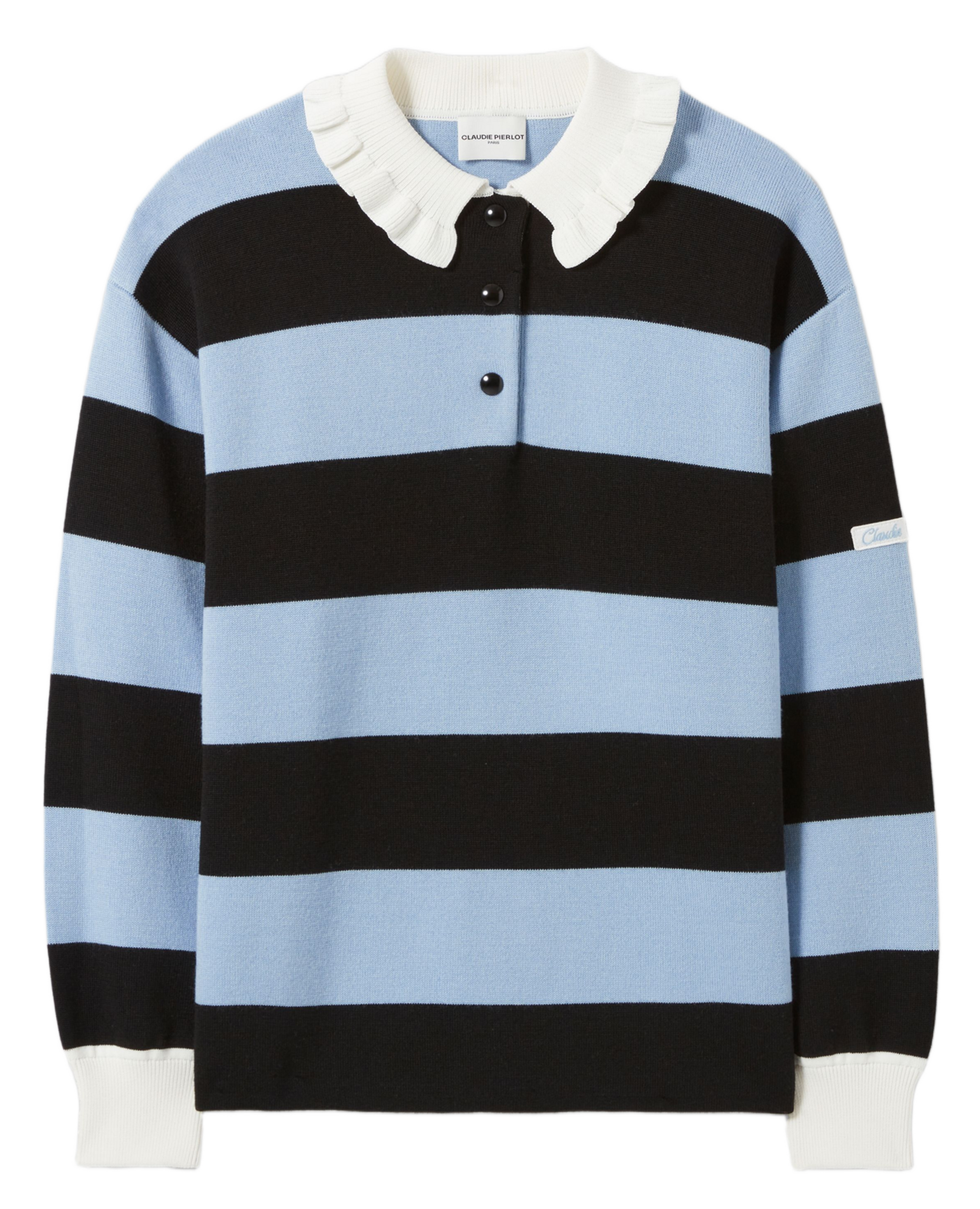 Pull col polo à rayures  CLAUDIE PIERLOT Multicolore