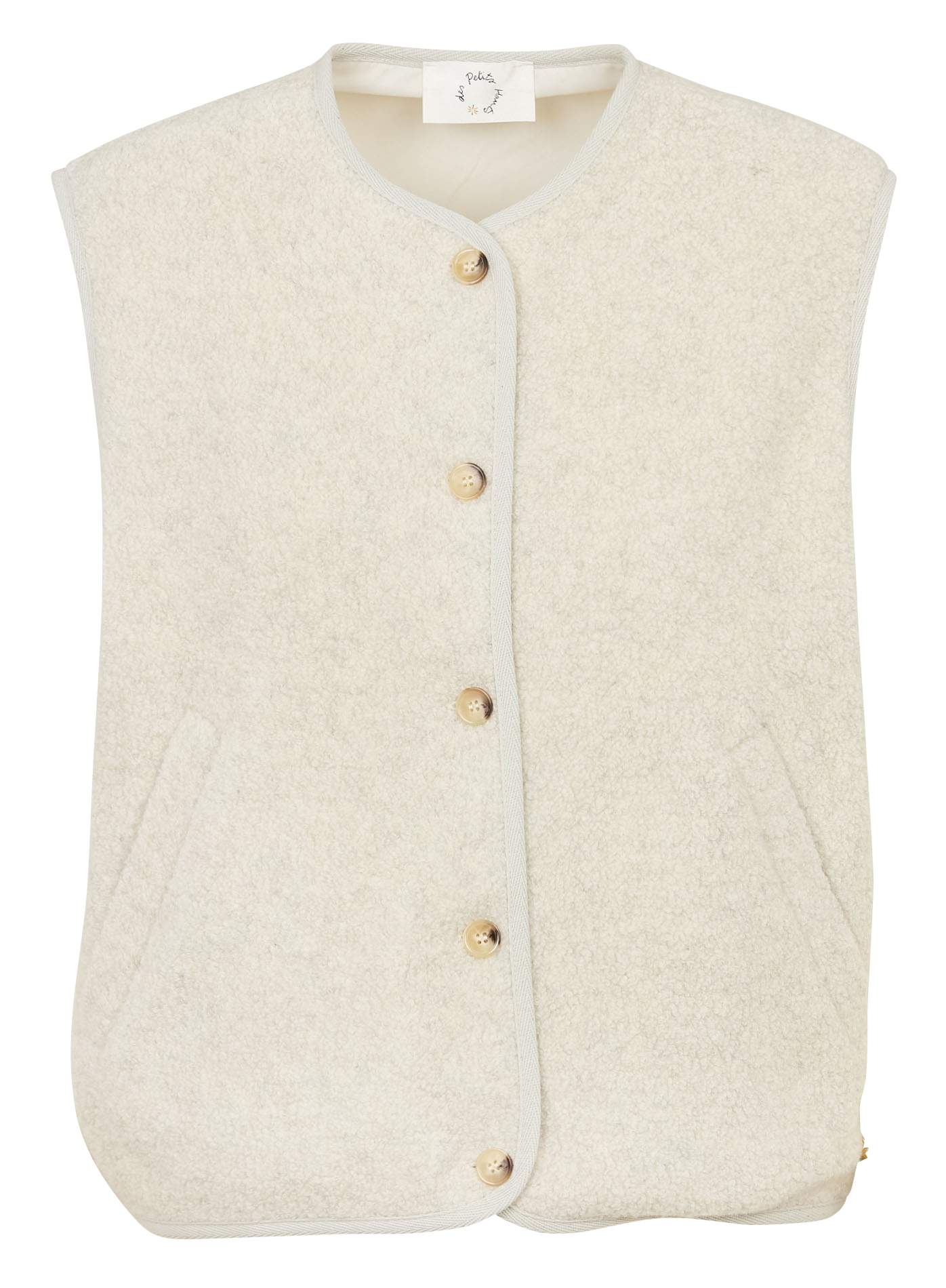 Oversized wool-blend jacket  DES PETITS HAUTS Grey