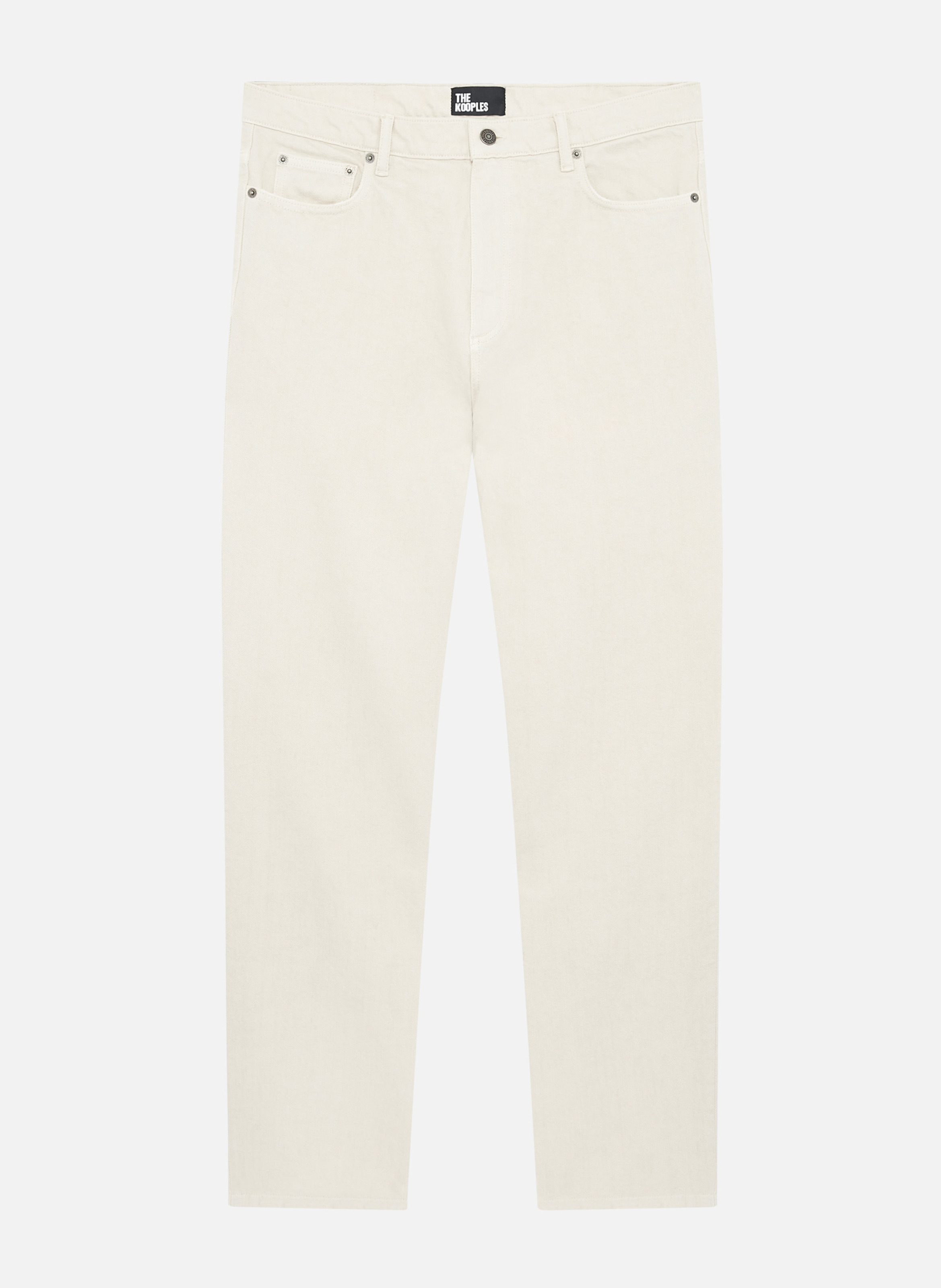 - Straight-leg jeans
- 5 pockets
- Straight cut
- Faded effect THE KOOPLES Beige