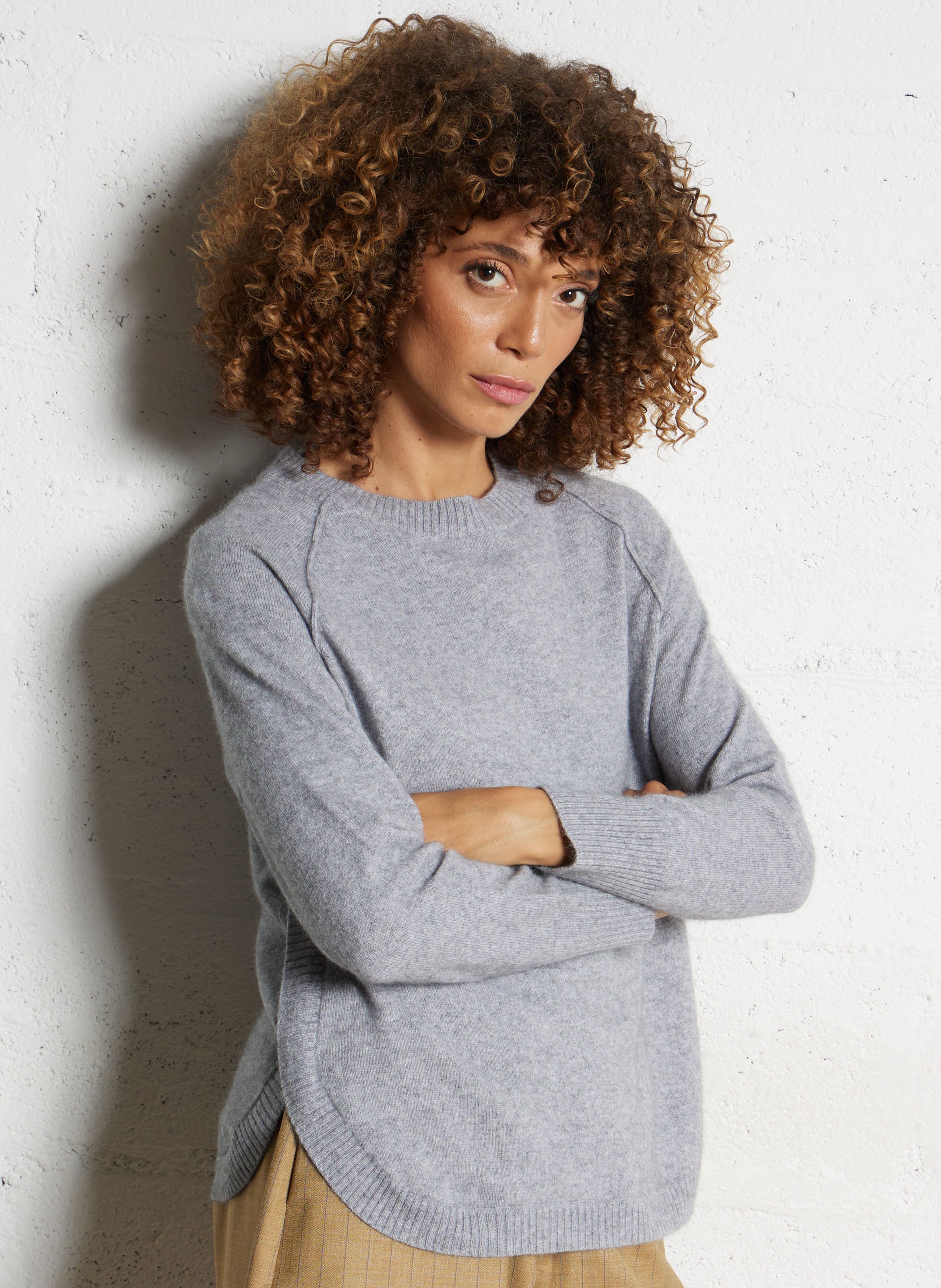 Camilo wool-knit sweater BELLA JONES Grey