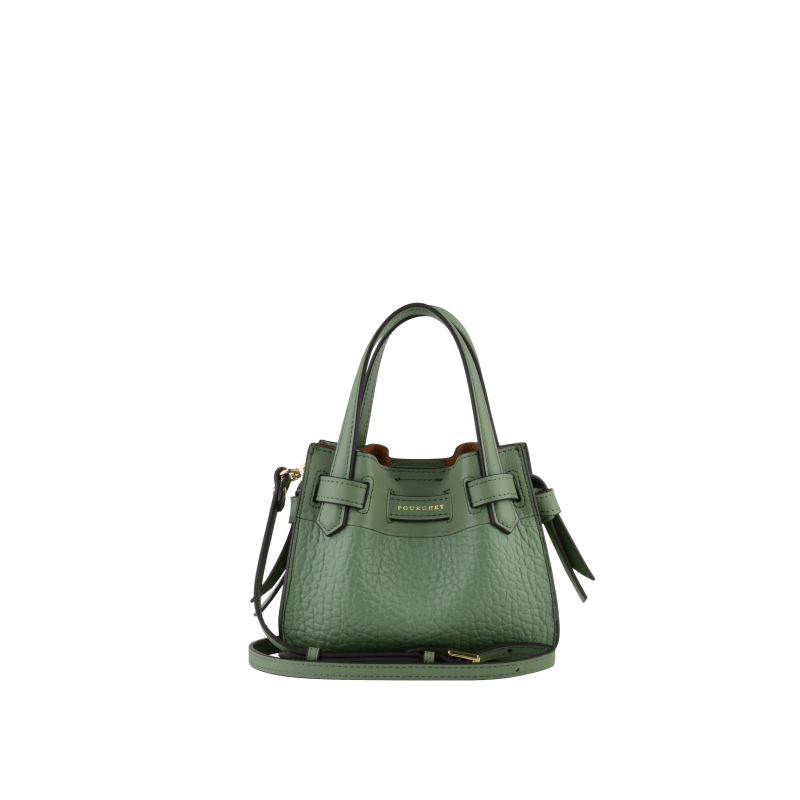 Handbag - cowhide leather POURCHET Beige