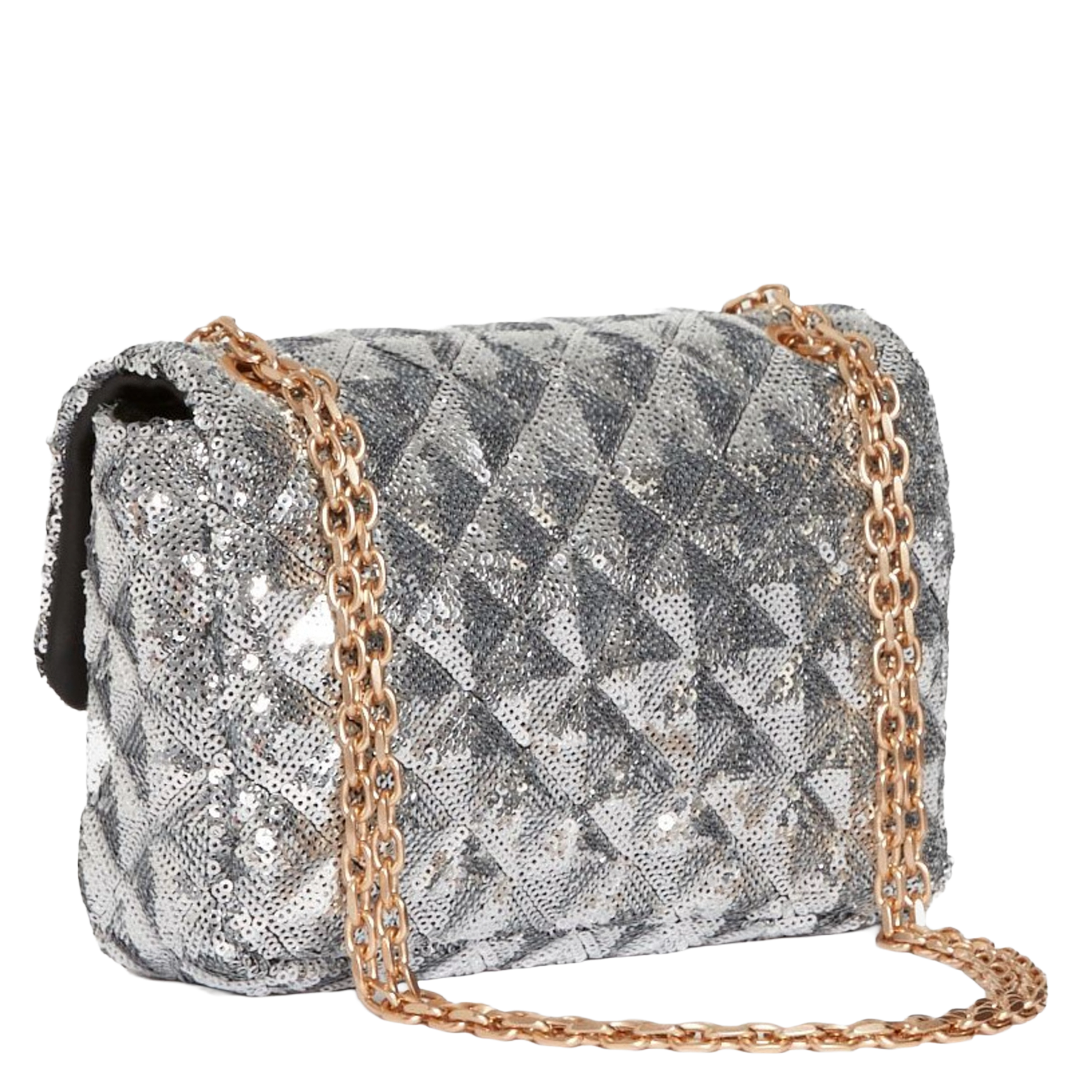 Dori leather shoulder bag VANESSA BRUNO Silver