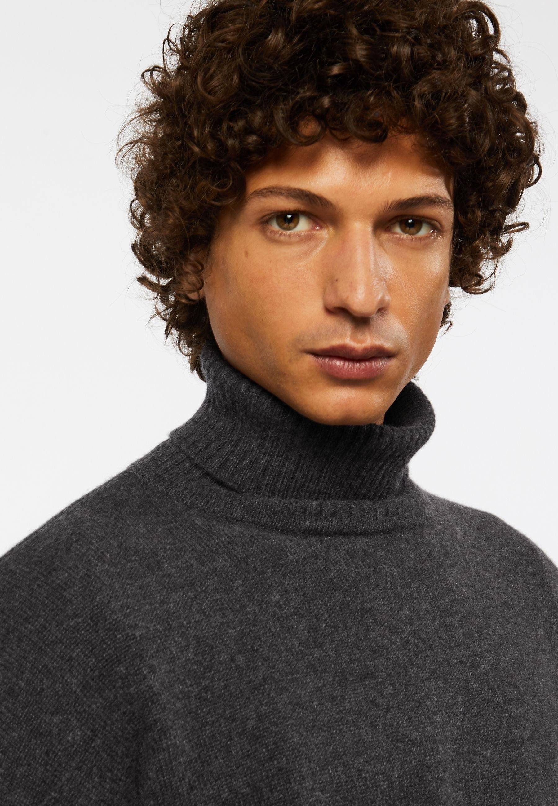 Pull col roulé en cachemire RODIER Gris