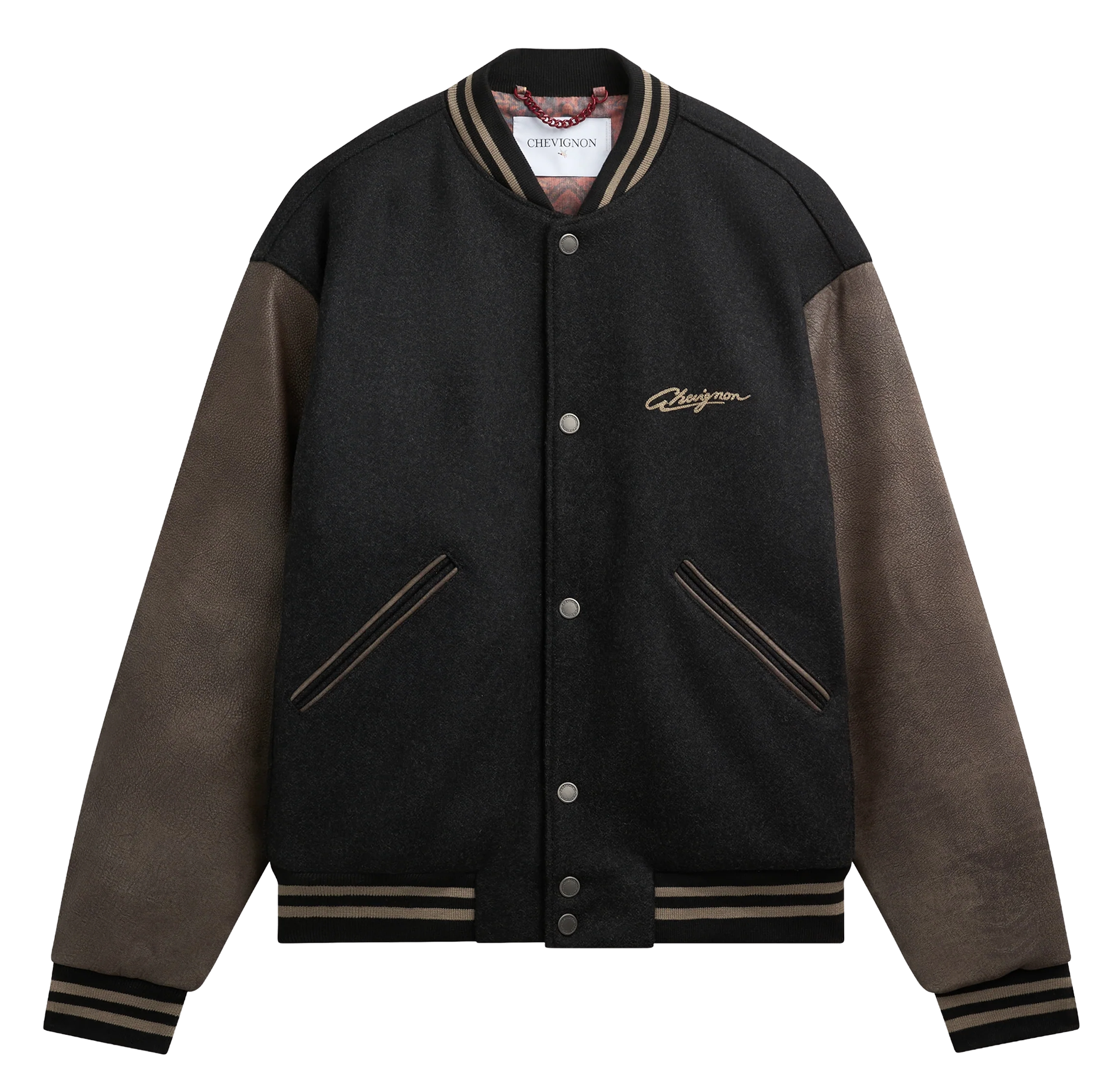 Blouson oversize en laine CHEVIGNON Noir