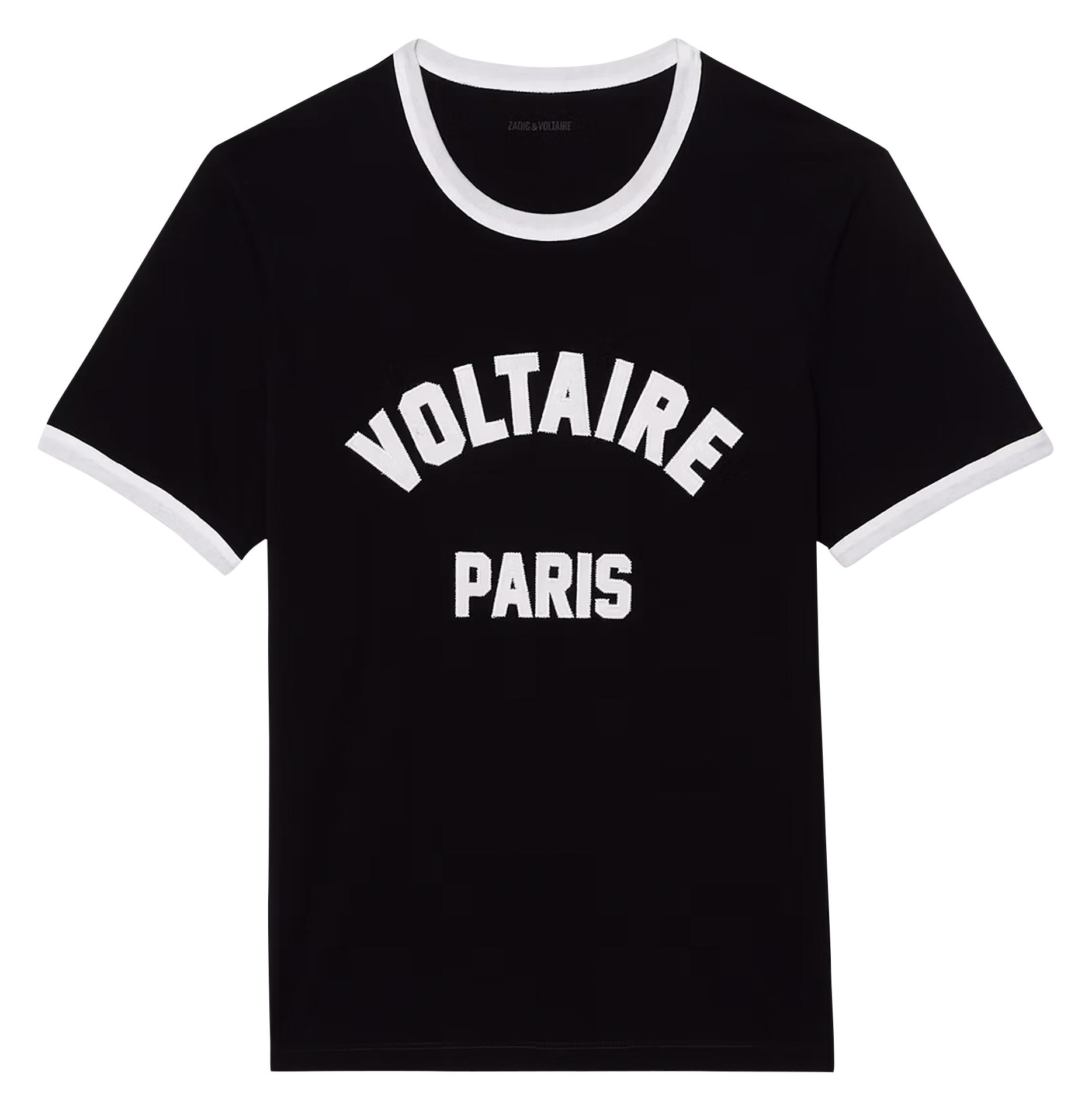 Straight screen-printed round-neck T-shirt ZADIG&VOLTAIRE Black
