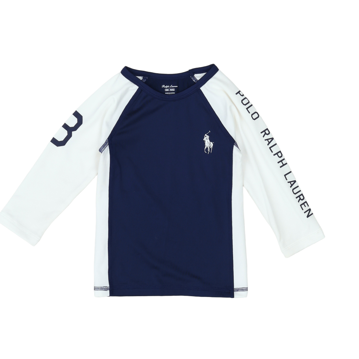 Blue baby swimsuit t-shirt - 24 months POLO RALPH LAUREN - Seconde Main Blue