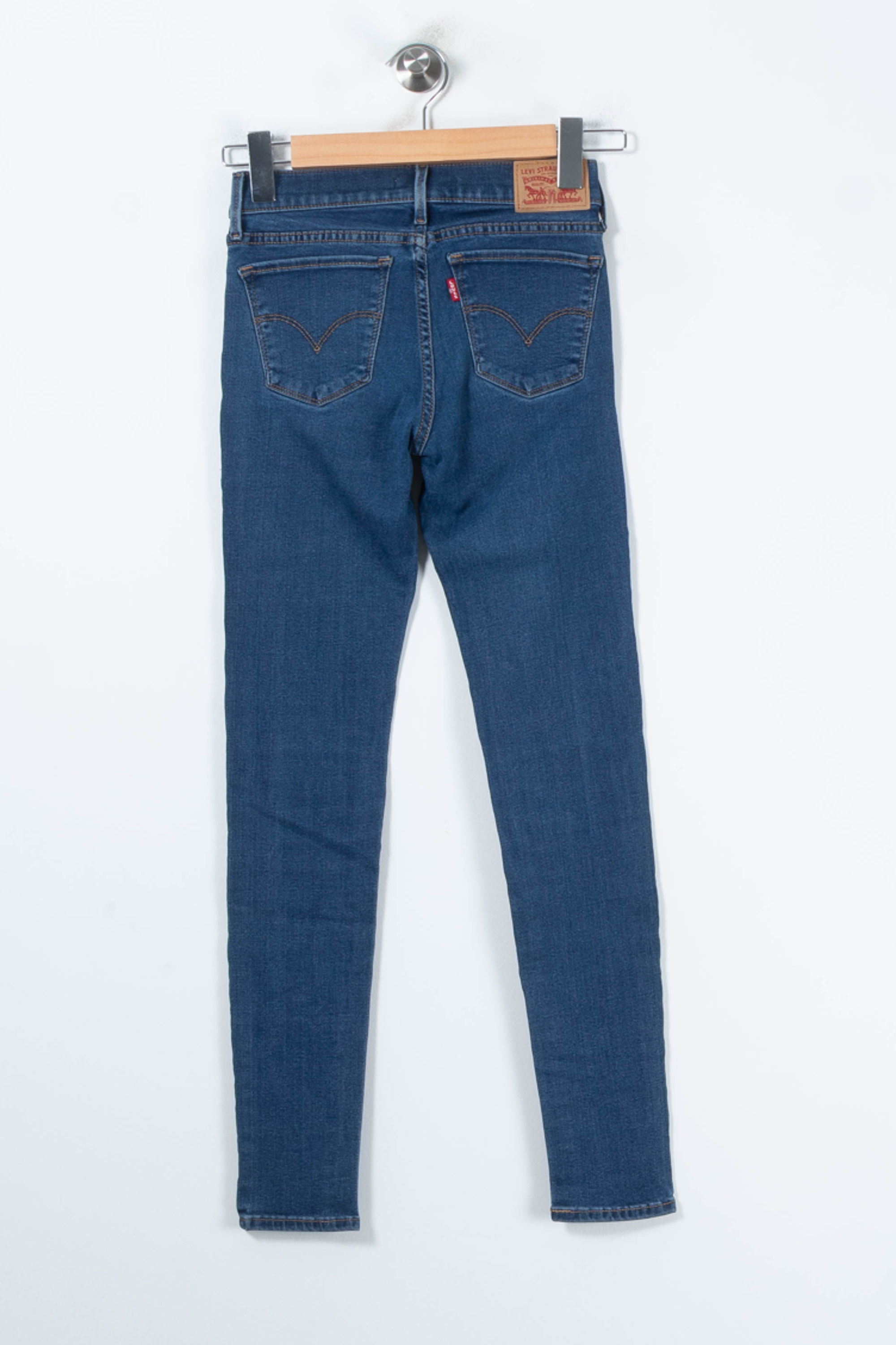 Cropped slim jeans with studs LEVI'S - Seconde main Blue