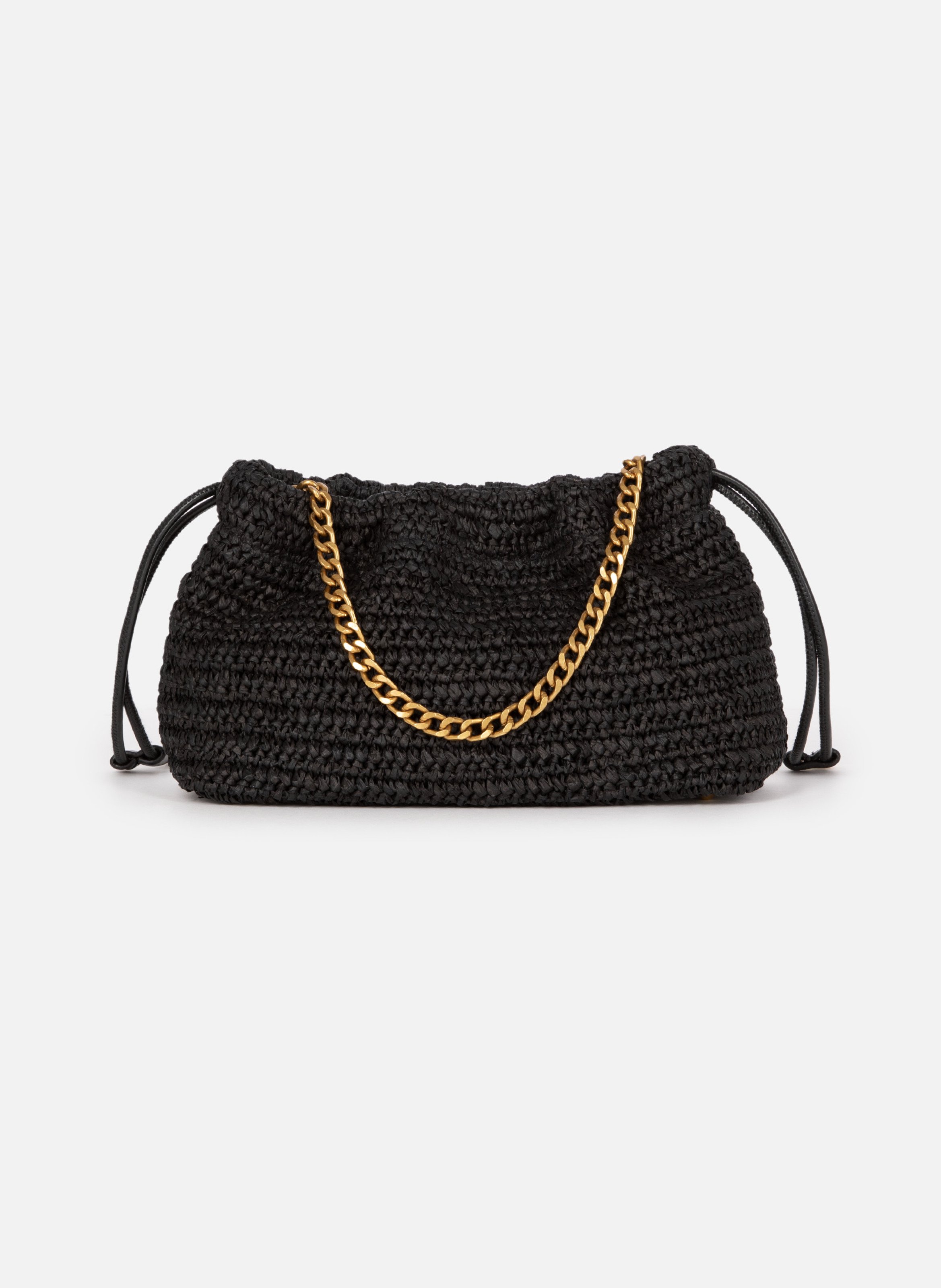 Raffia Taylor Bag THE KOOPLES Black