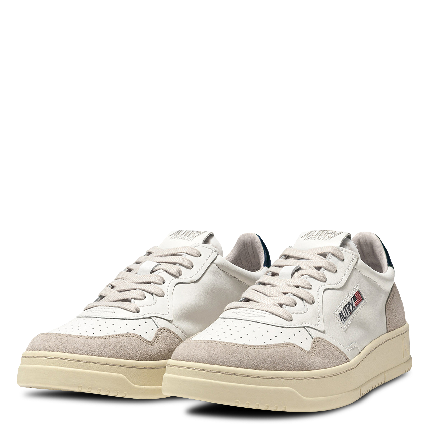 Niedrige Sneaker aus Leder-Mix AUTRY Blau