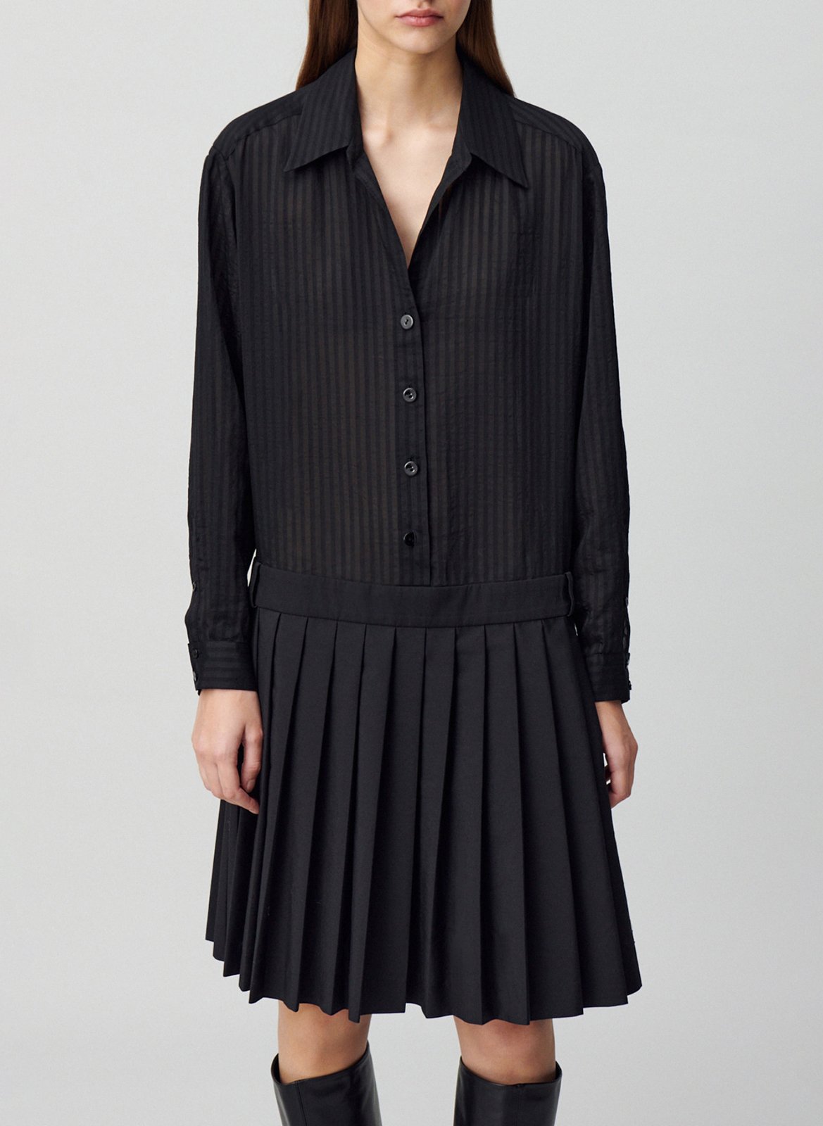 Robe courte col classique CLAUDIE PIERLOT Black