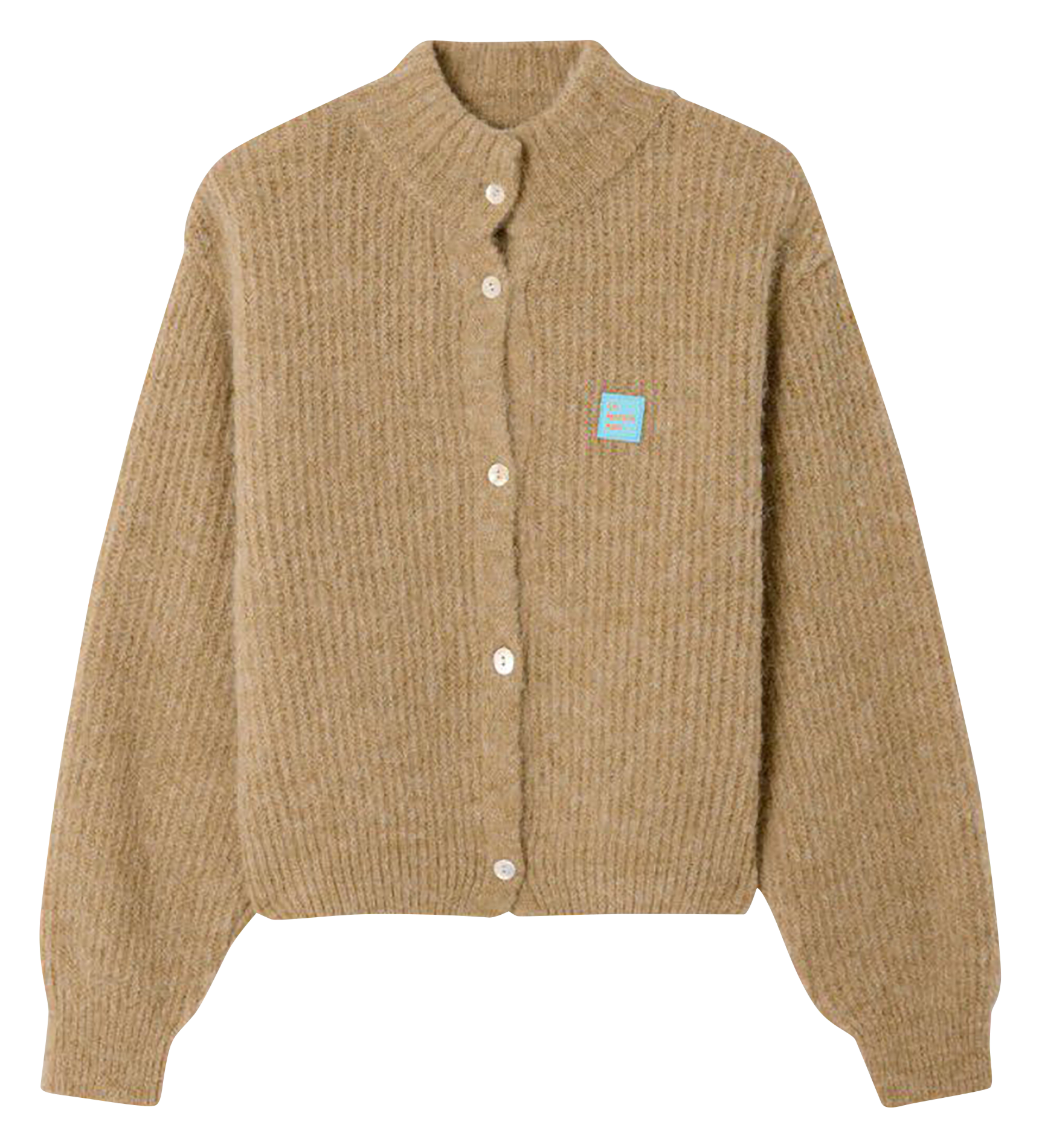 Oversize-Strickweste mit Stehkragen AMERICAN VINTAGE