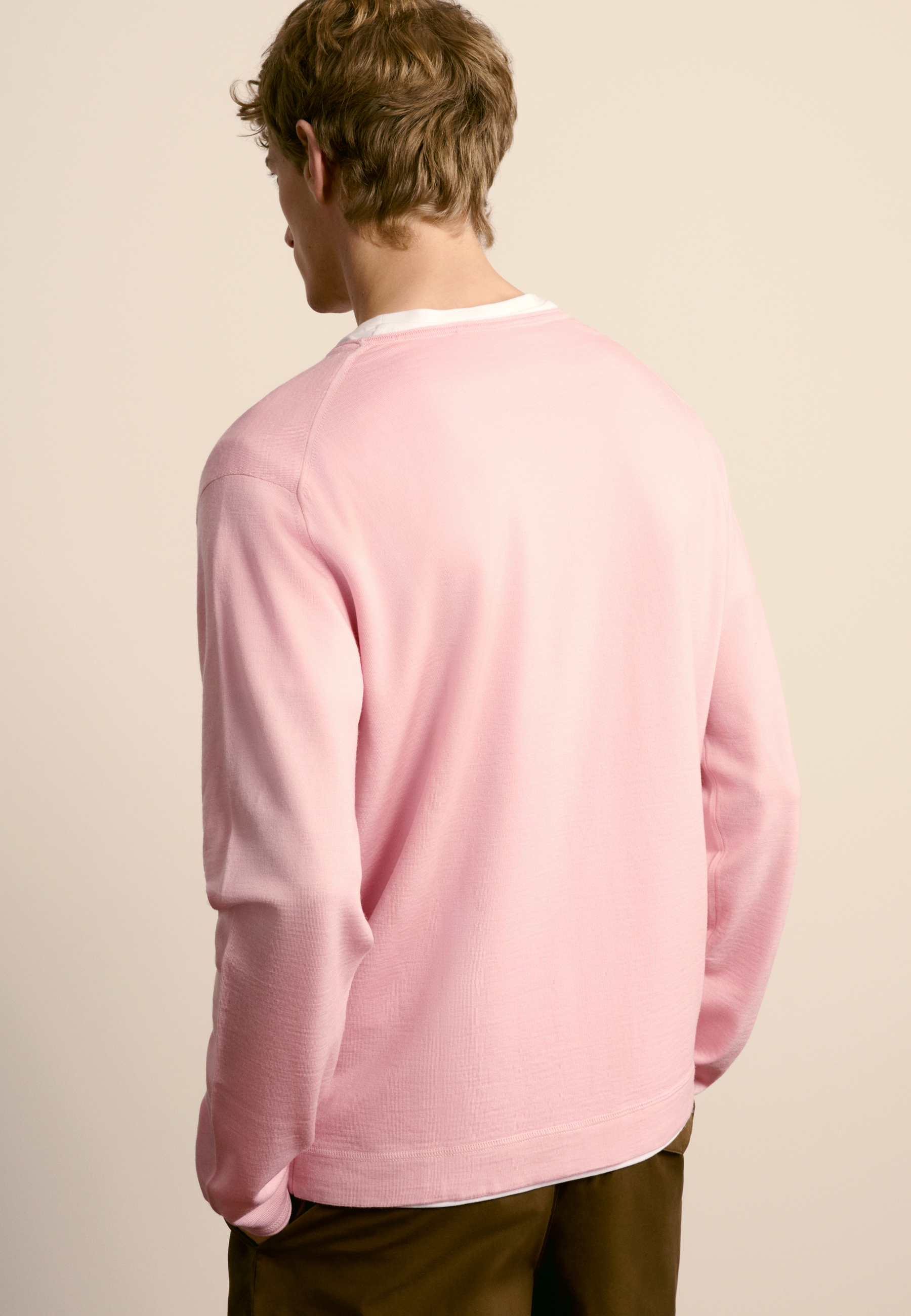 Merino wool sweater MAISON MONTAGUT Pink