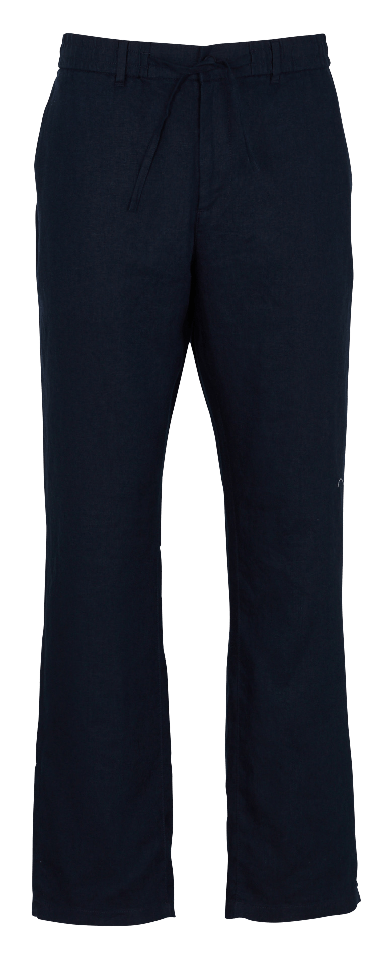 Rechte linnen broek in effen kleur GANT Blauw