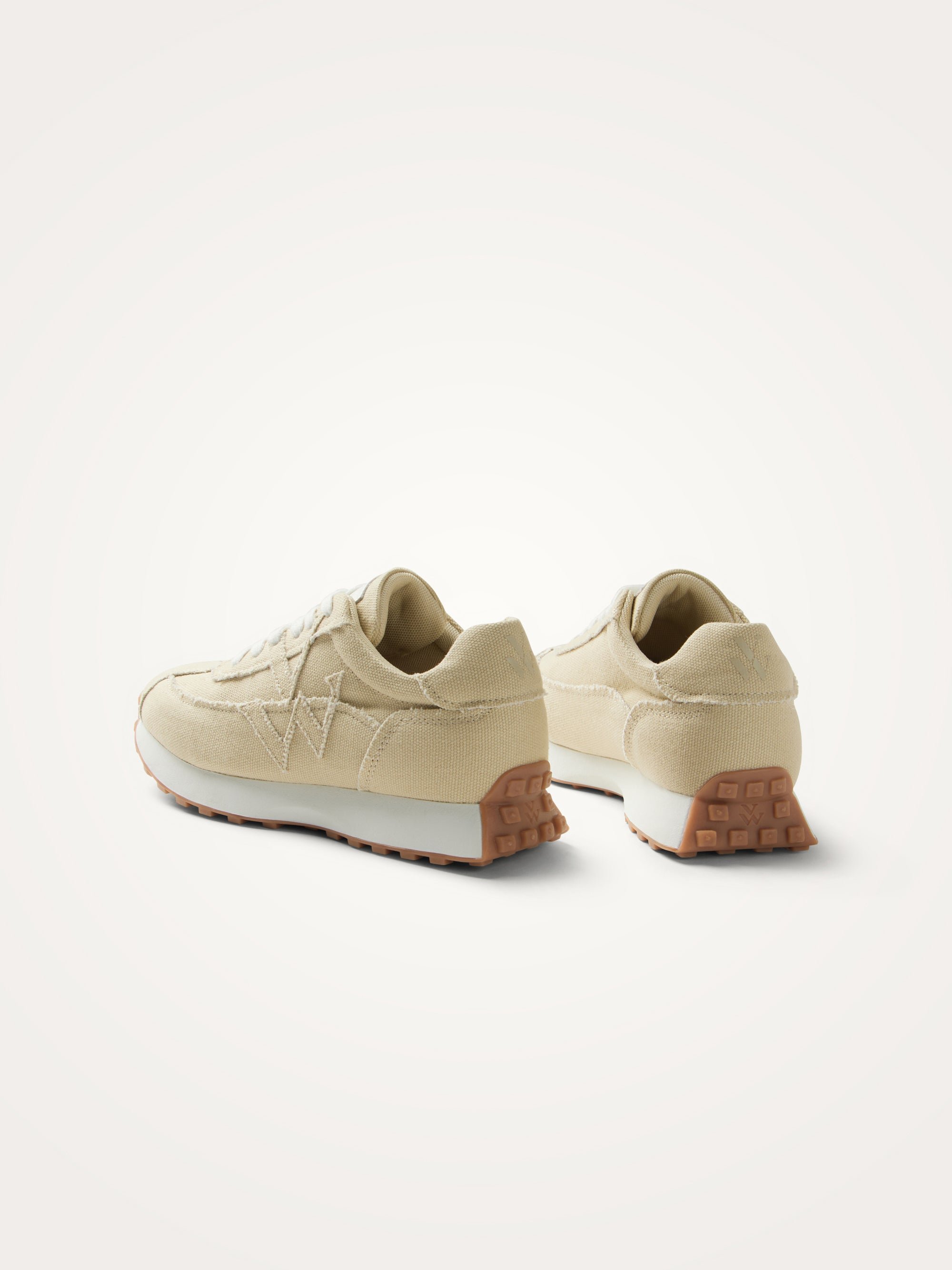 Sneakers with monogram on running sole VANESSA WU Beige