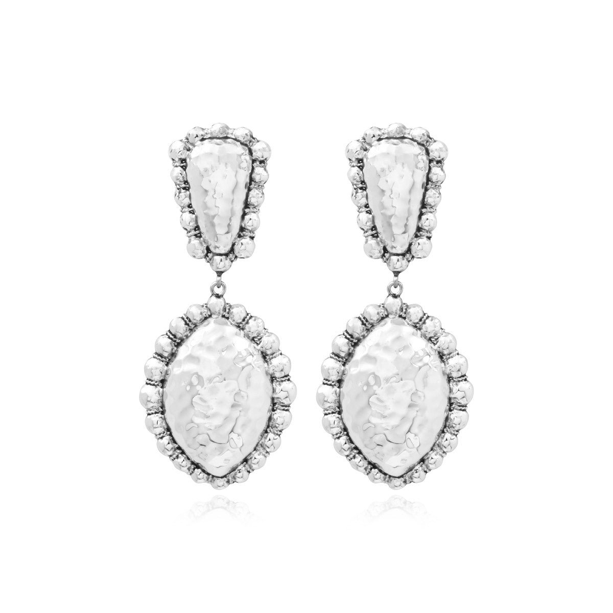 Hanging clip earrings SATELLITE PARIS Silver