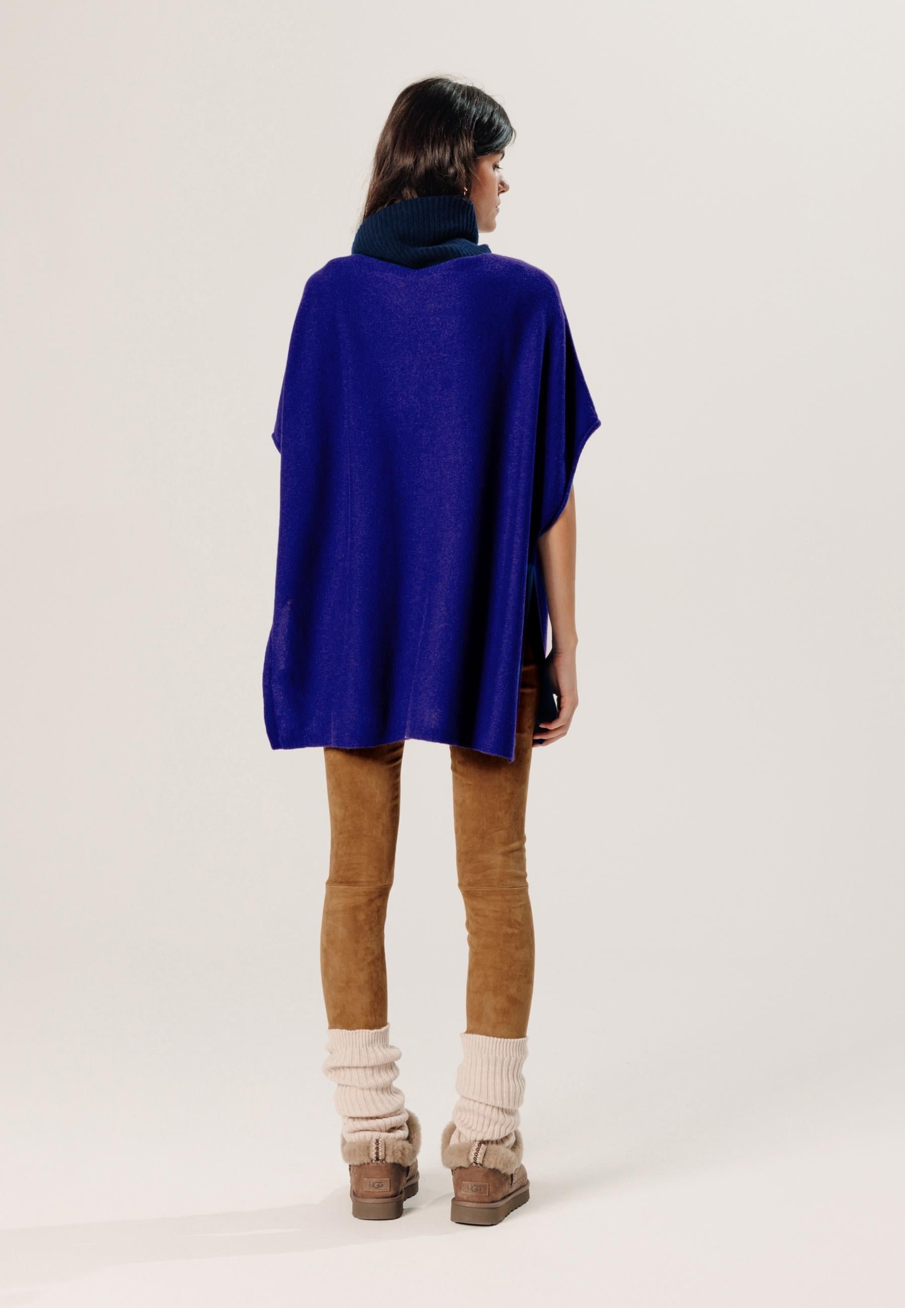 Cashmere poncho RODIER Blue