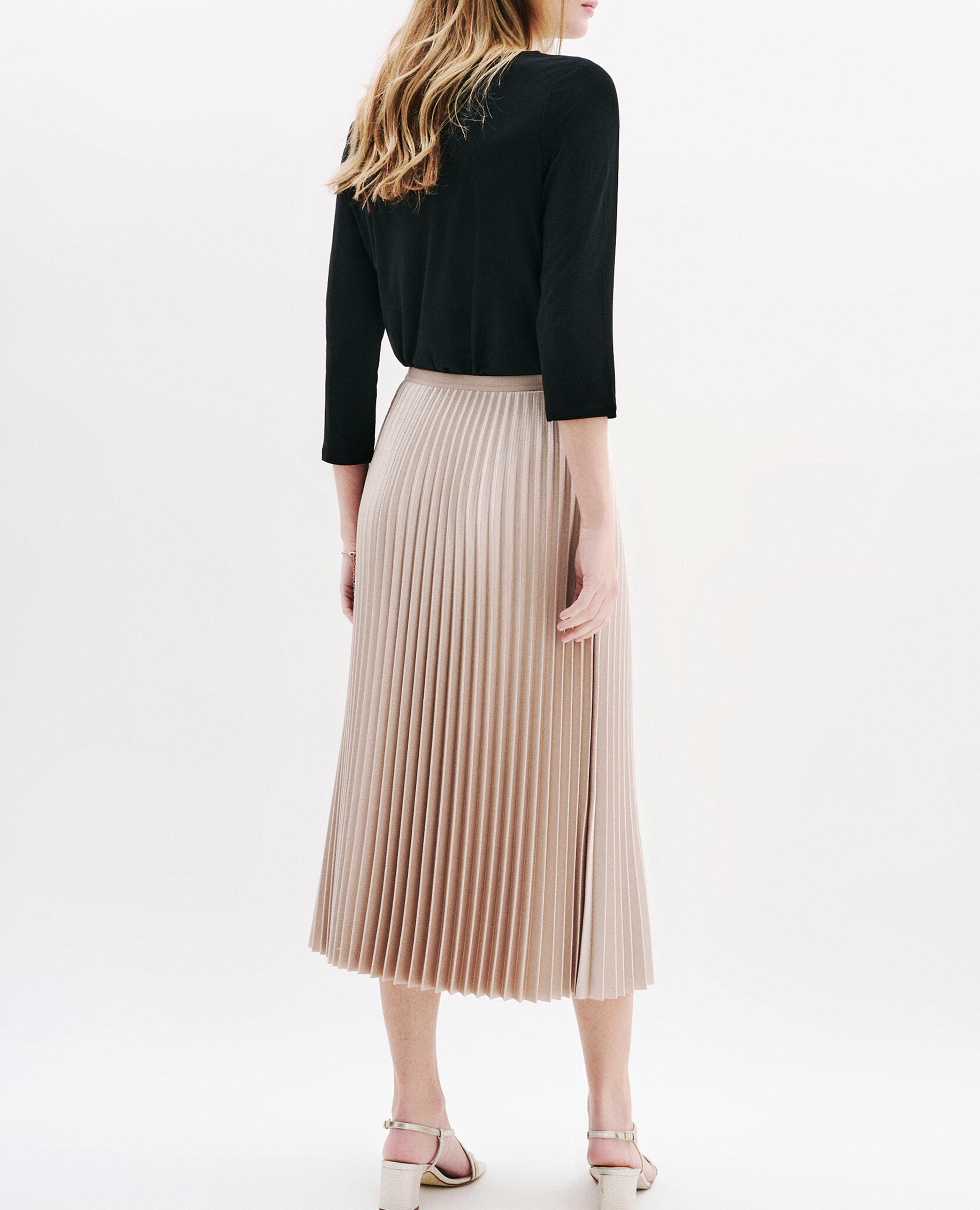 Printed viscose top CAROLL Black