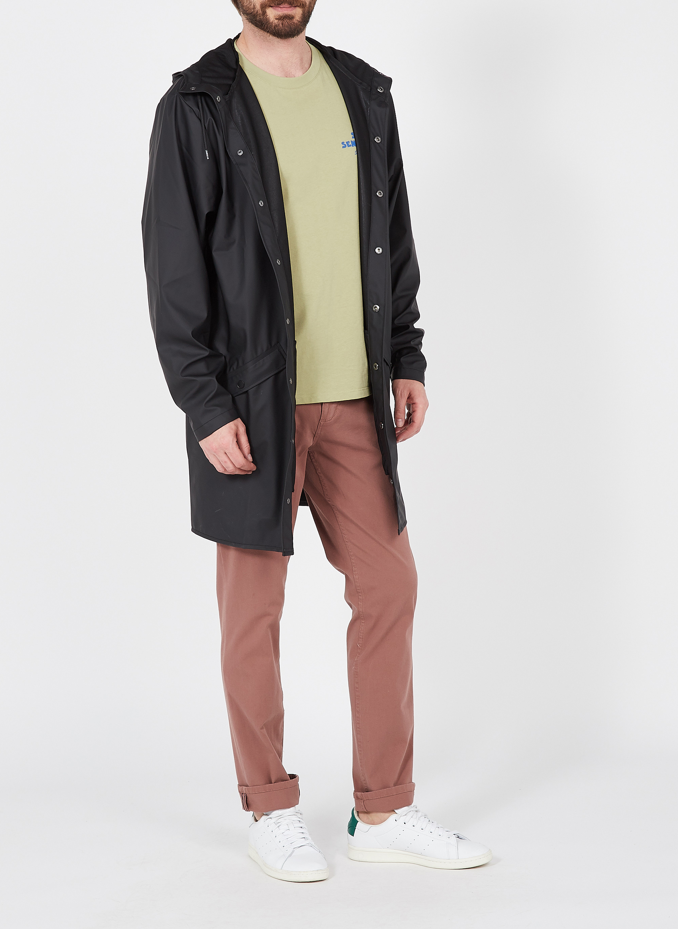 Wasserabweisende Windjacke mit Kapuze RAINS