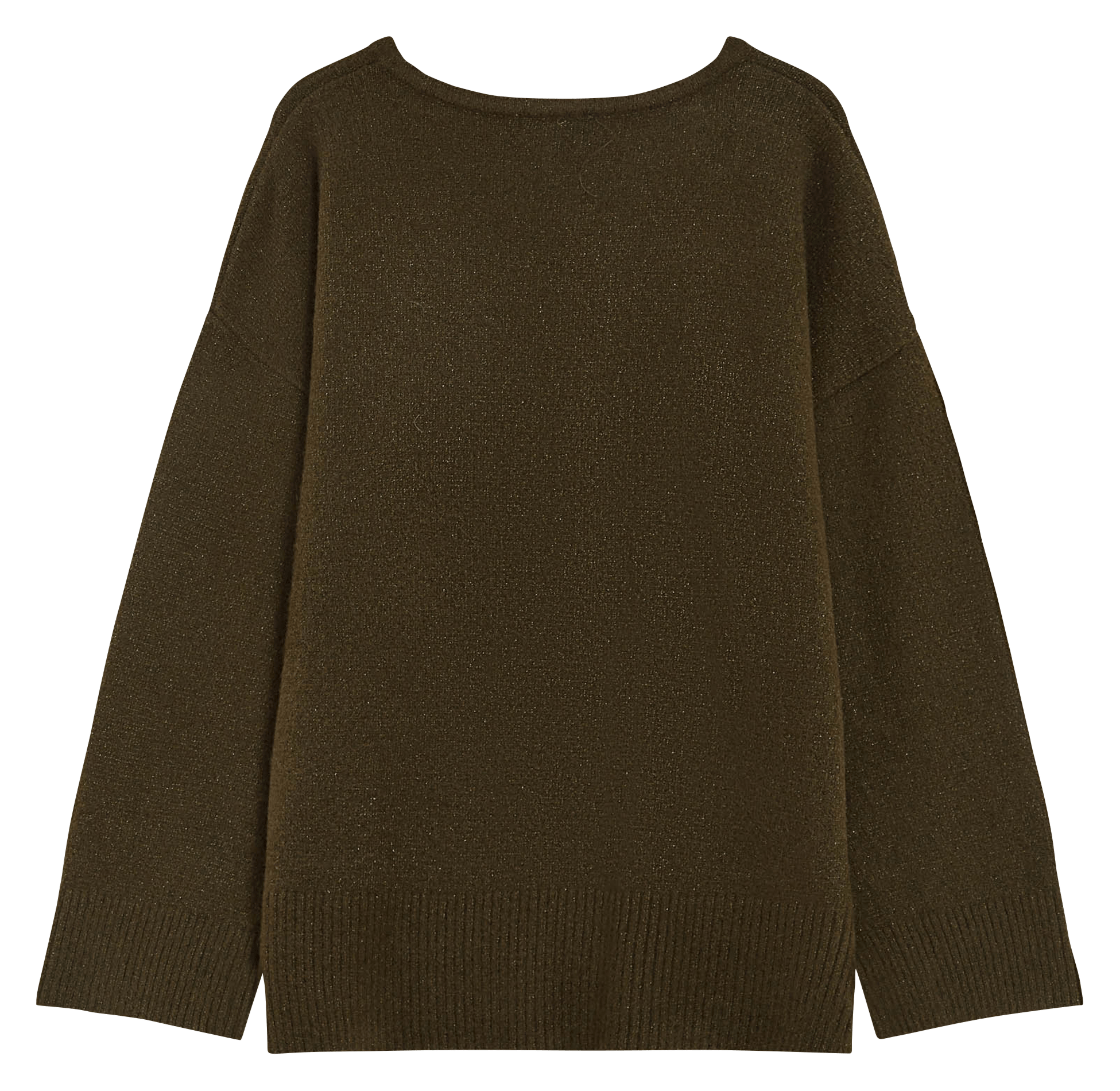 Oversized gebreide trui met V-hals GRACE ET MILA Groen