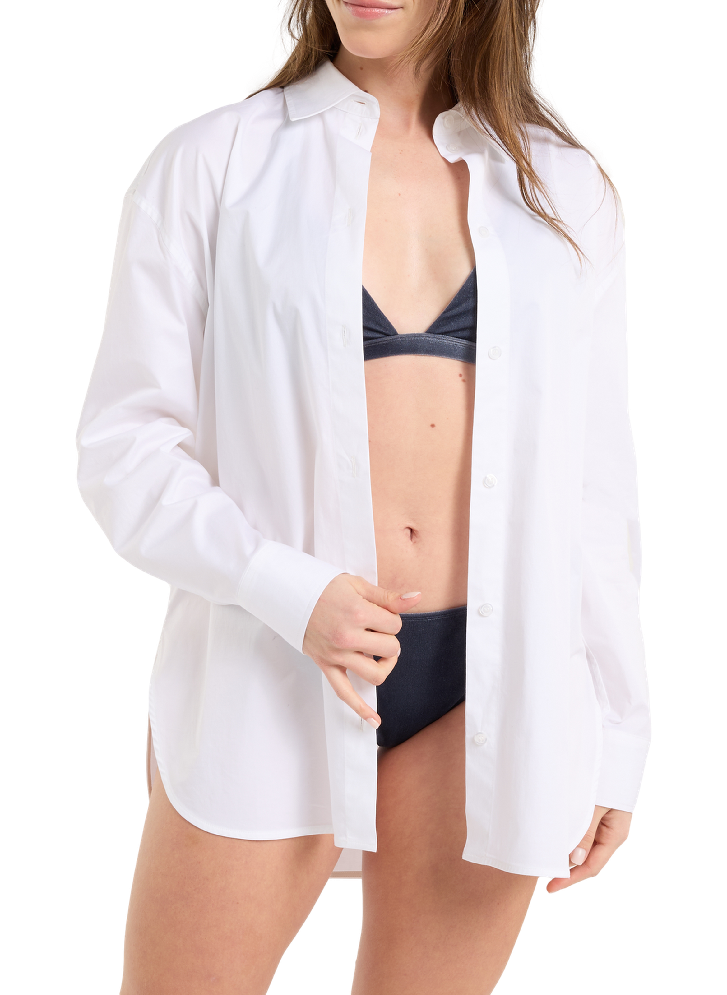 Straight shirt allowa allowa SAISON 1865 White