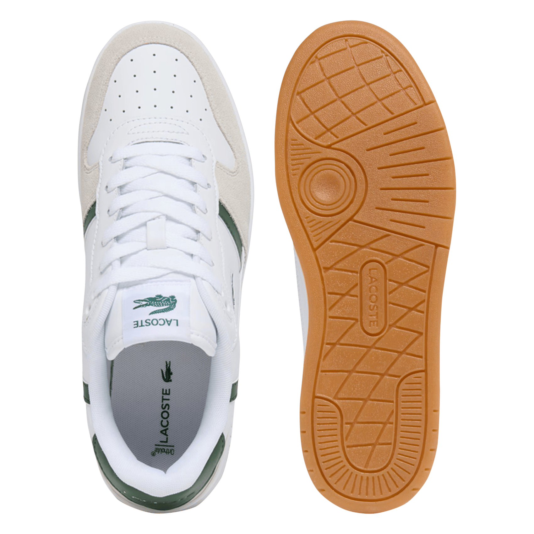 Lage, leren sneakers LACOSTE Wit