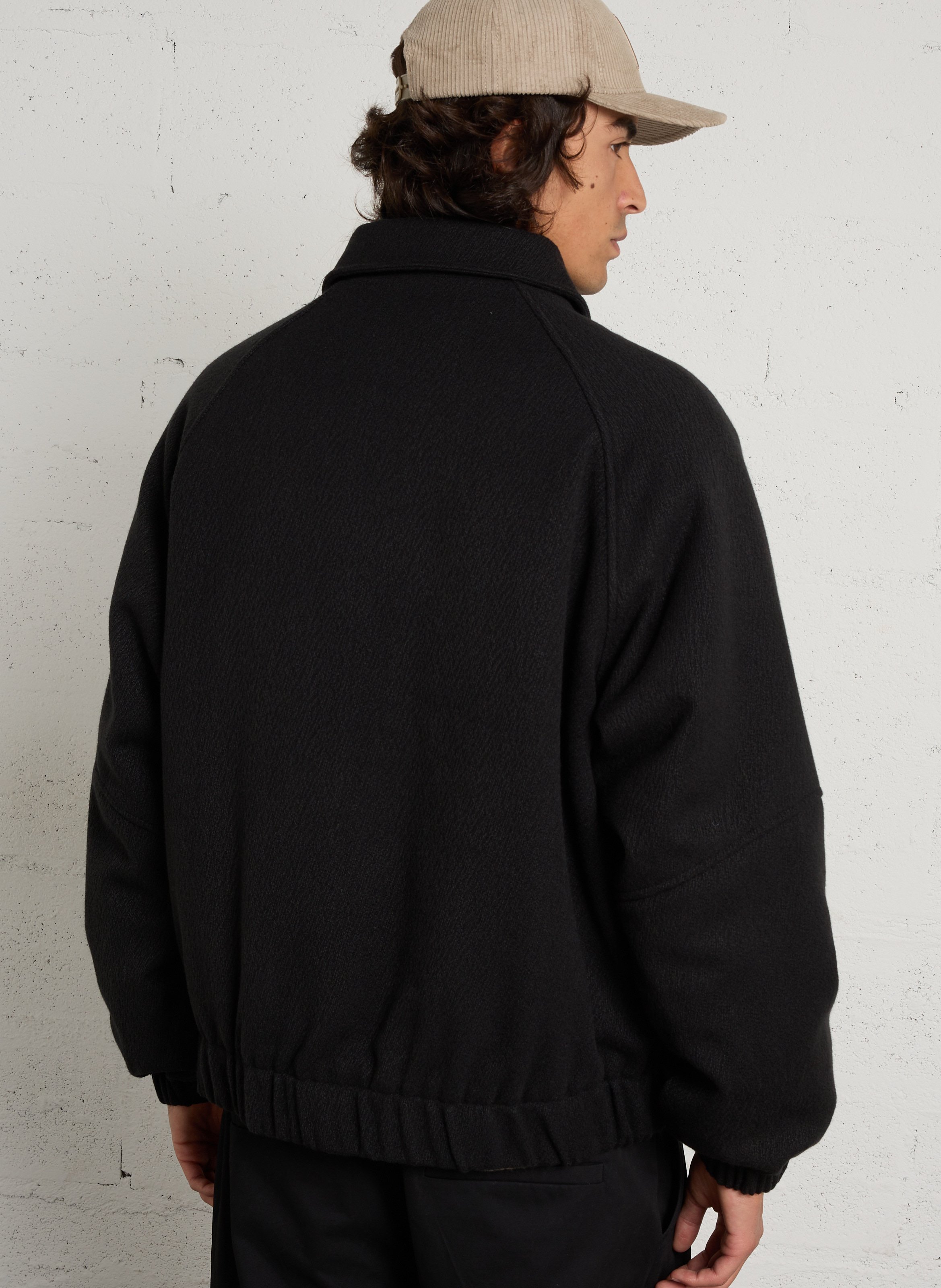 Pantalon droit en coton MINIMUM Noir
