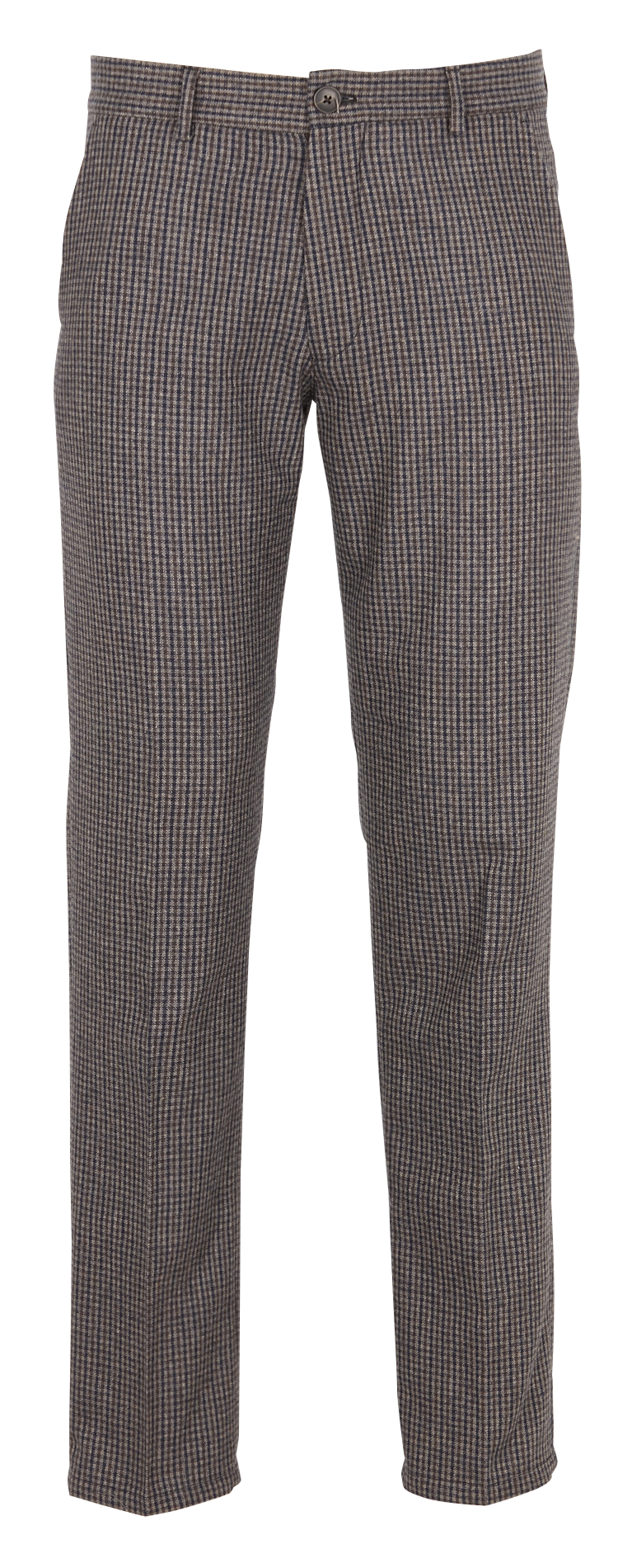 Pantalon droit en laine mélangée SELECTED Gris